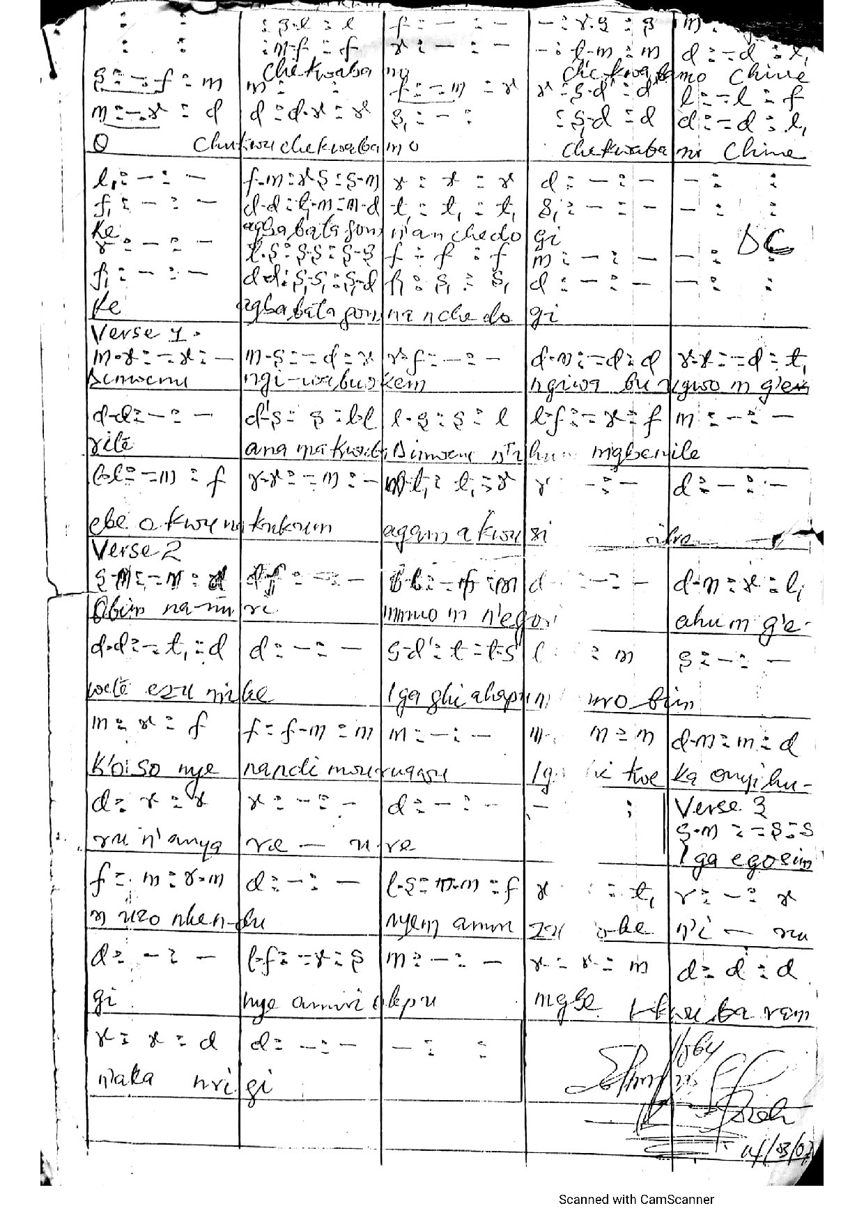 O Chukwu Chekwaba M - Download Choir Script PDF
