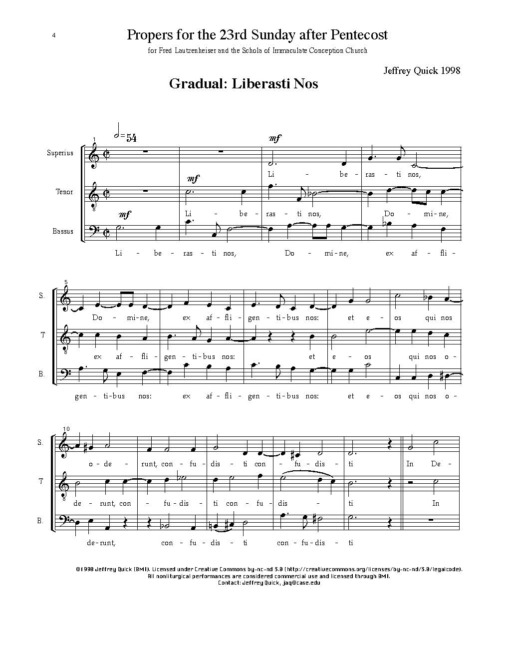 Liberasti nos