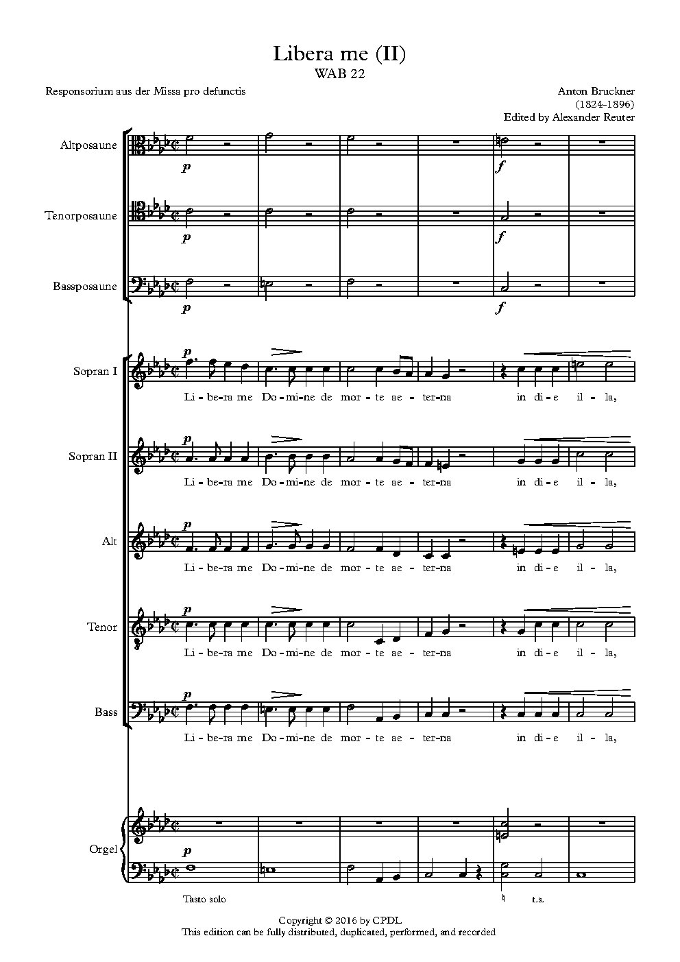 Libera me II WAB 22