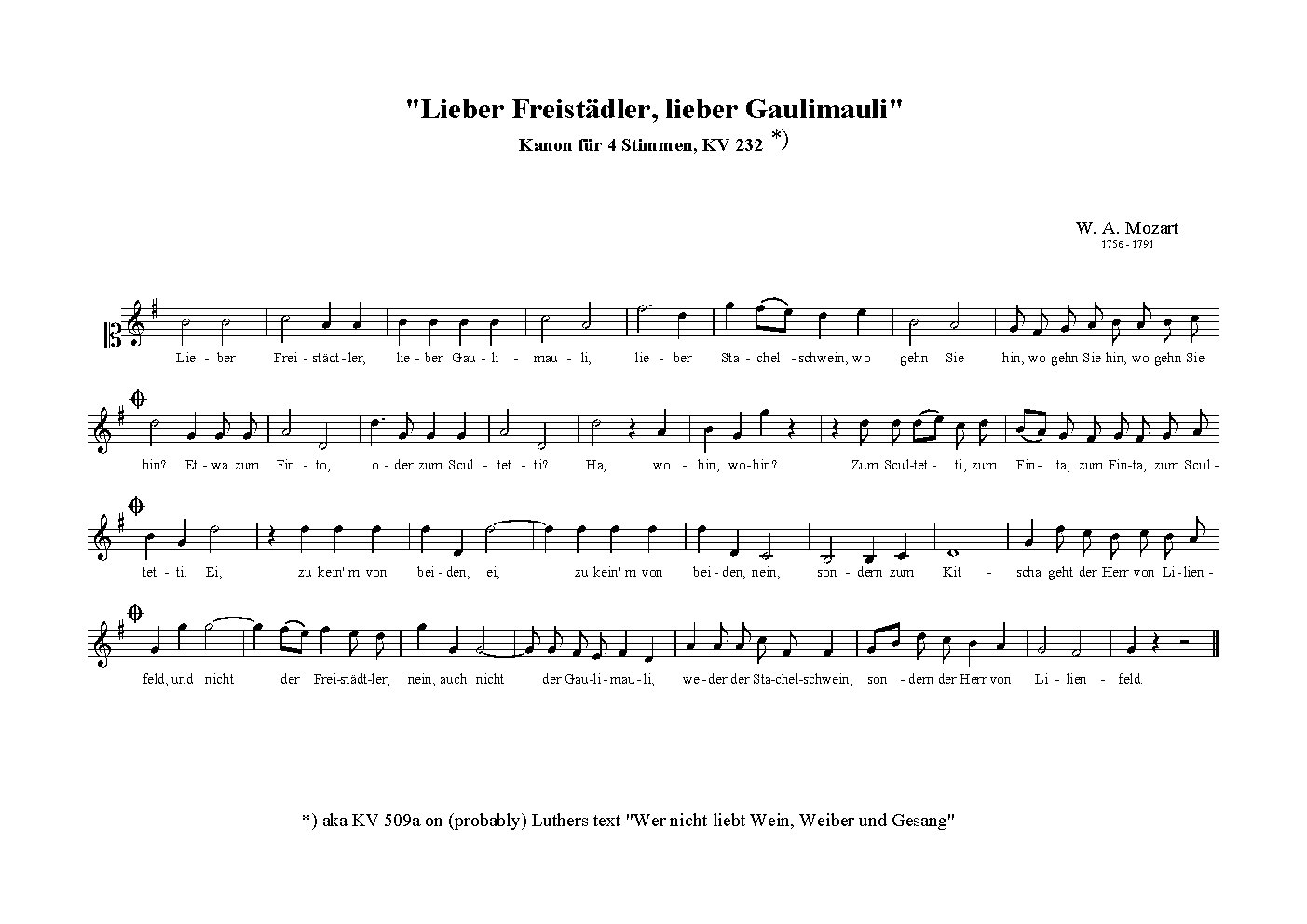 Lieber Freistaedtler, lieber Gaulimauli