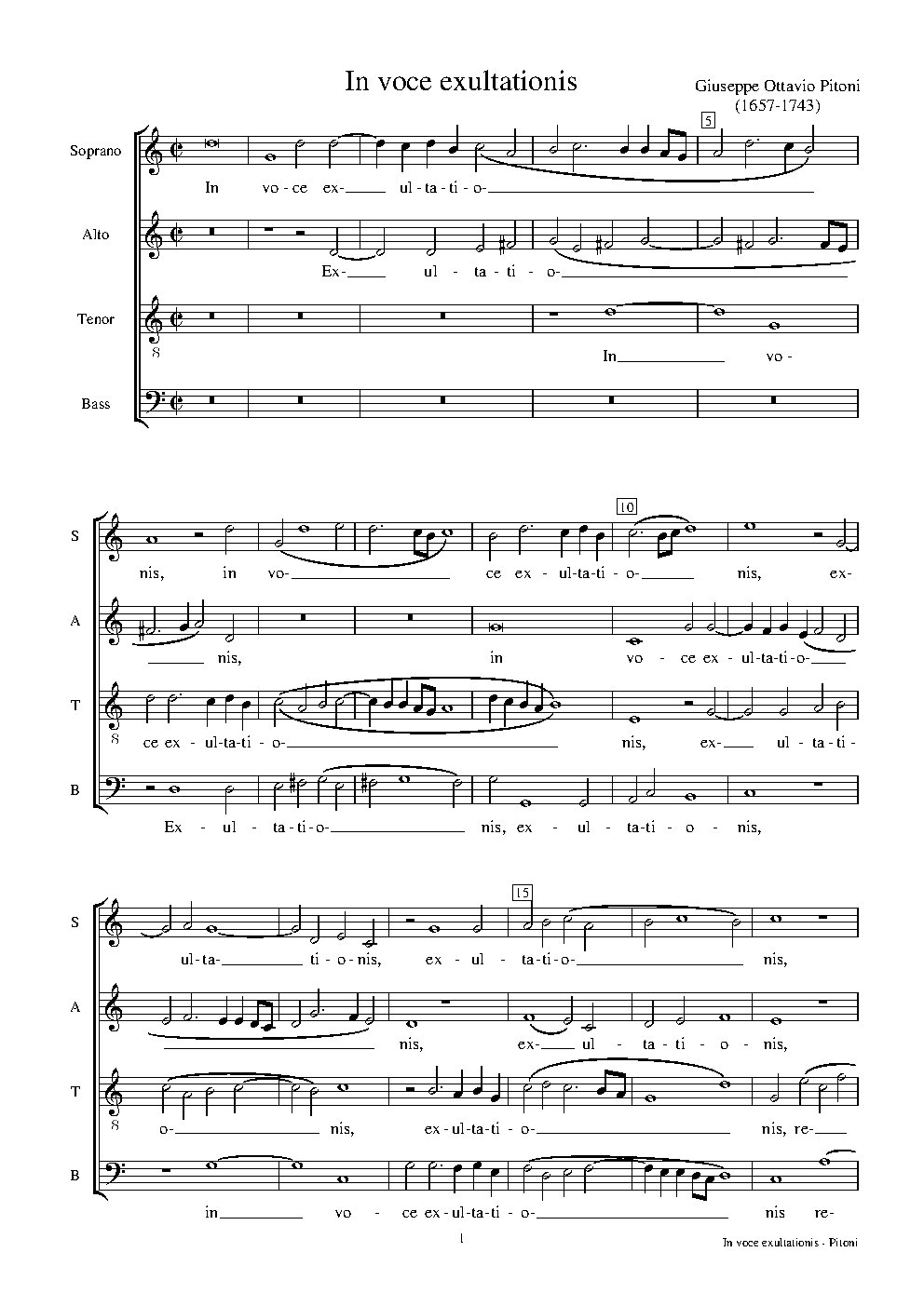 In voce exultationis