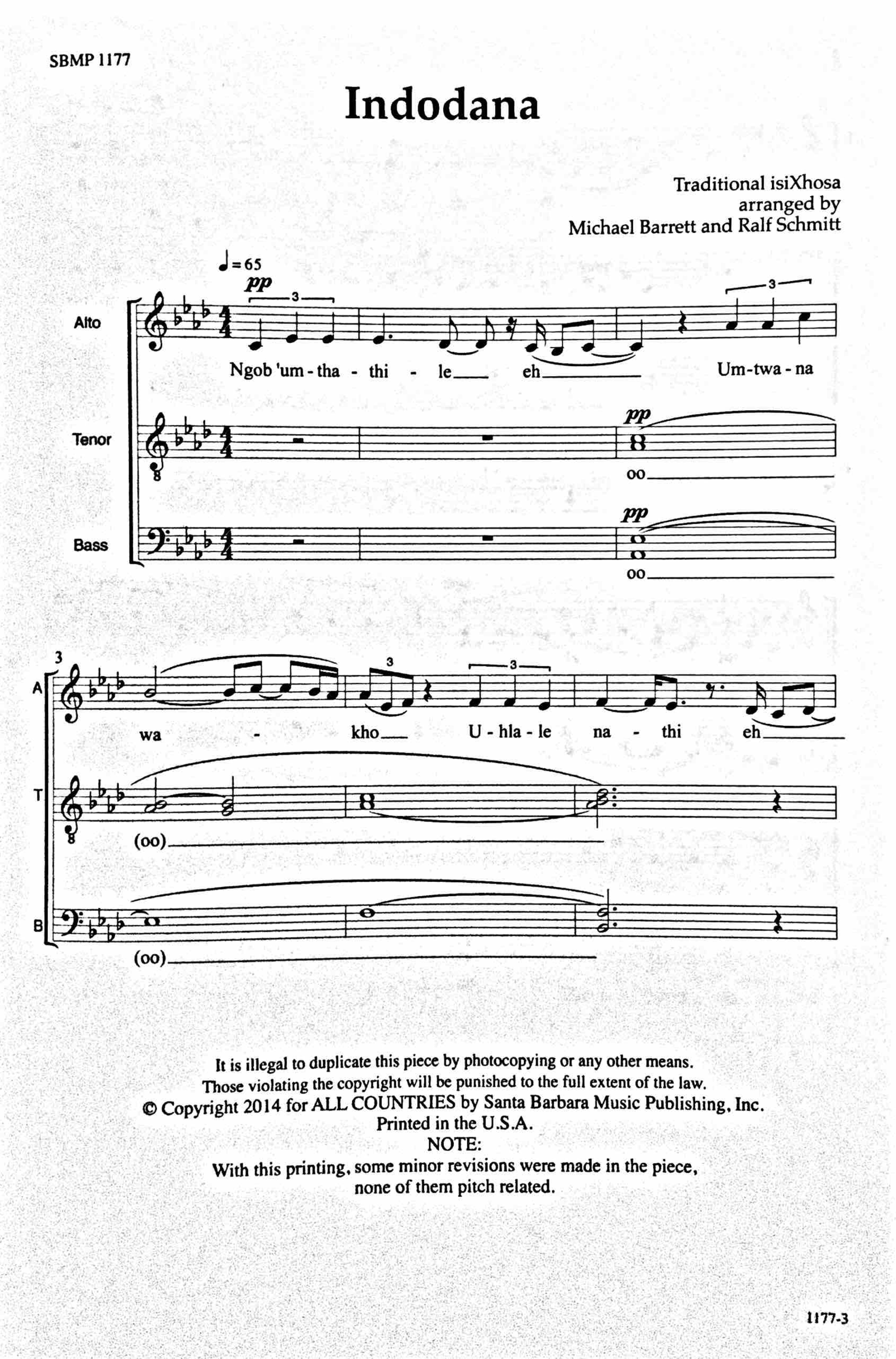 Indodana - Download Choir Script PDF