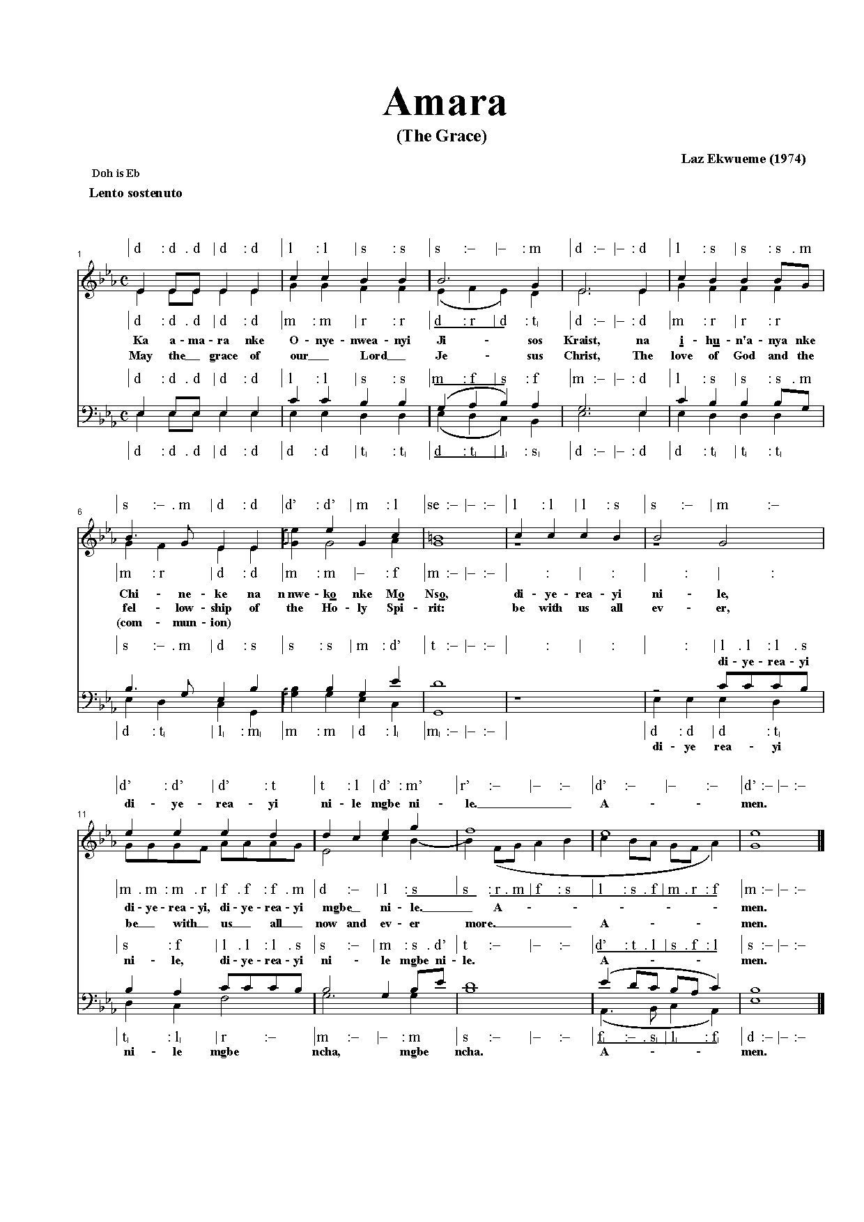 Amara - Download Choir Script PDF