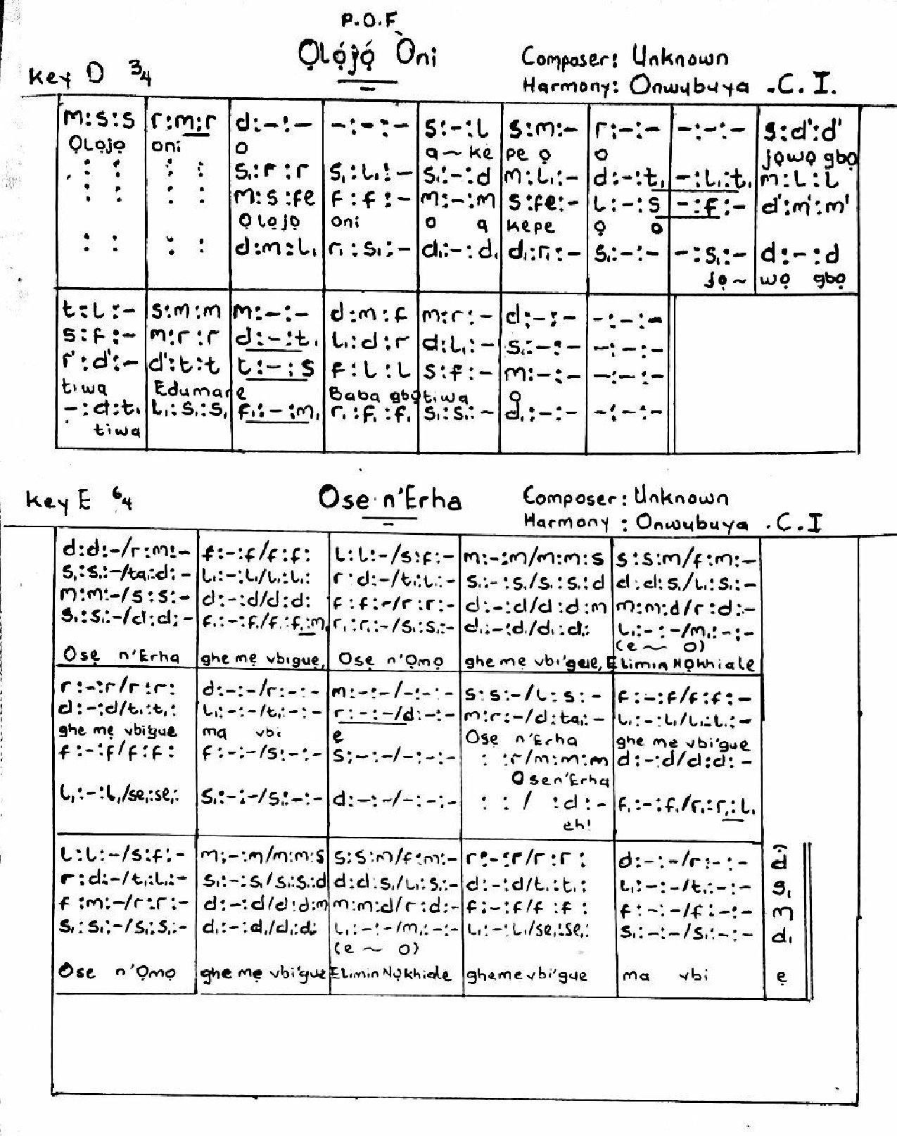 P-o-f- - Download Choir Script PDF