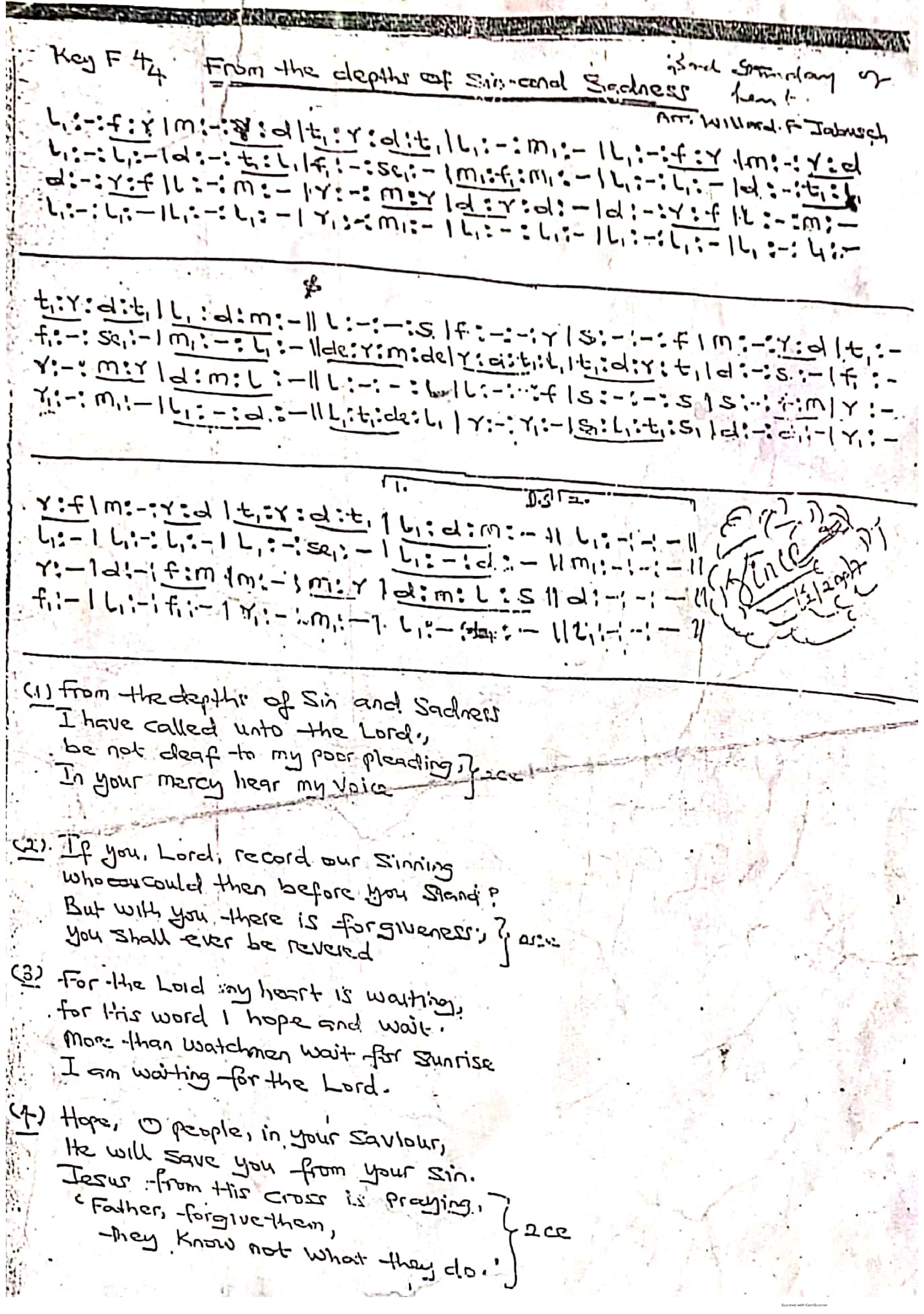 From The Depth Of Sin - Download Choir Script PDF