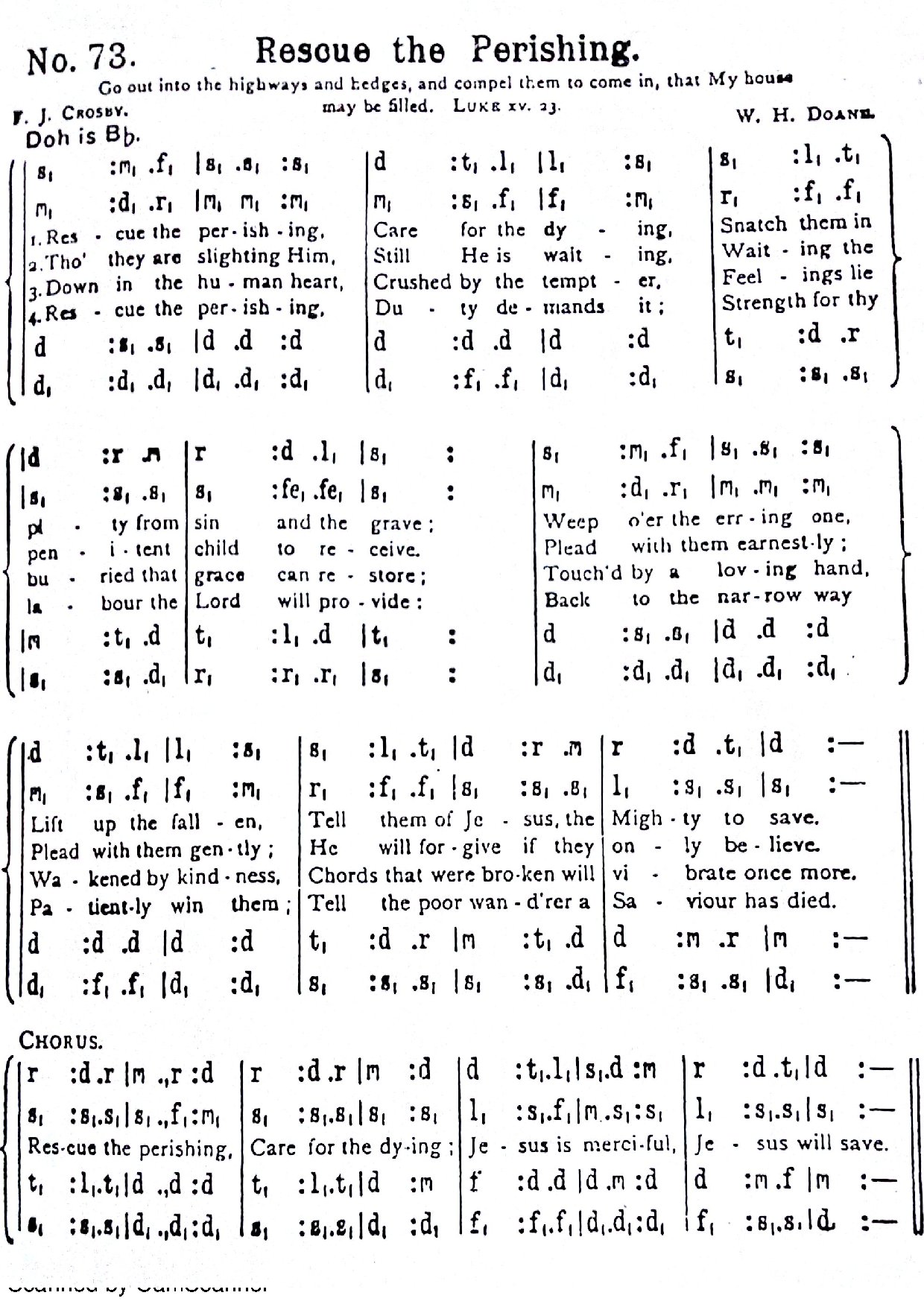 Rescue The Perishing - Download Choir Script PDF