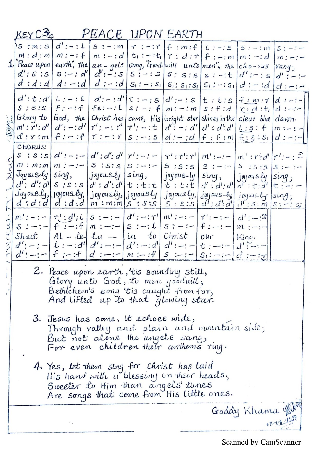 Peace Upon Earth - Download Choir Script PDF