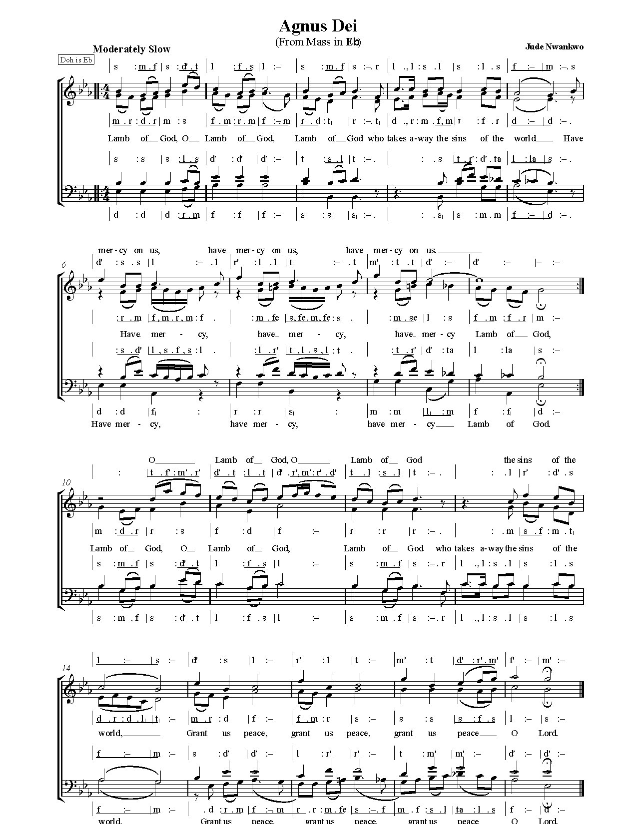 Agnus Dei Jude Nwankwo