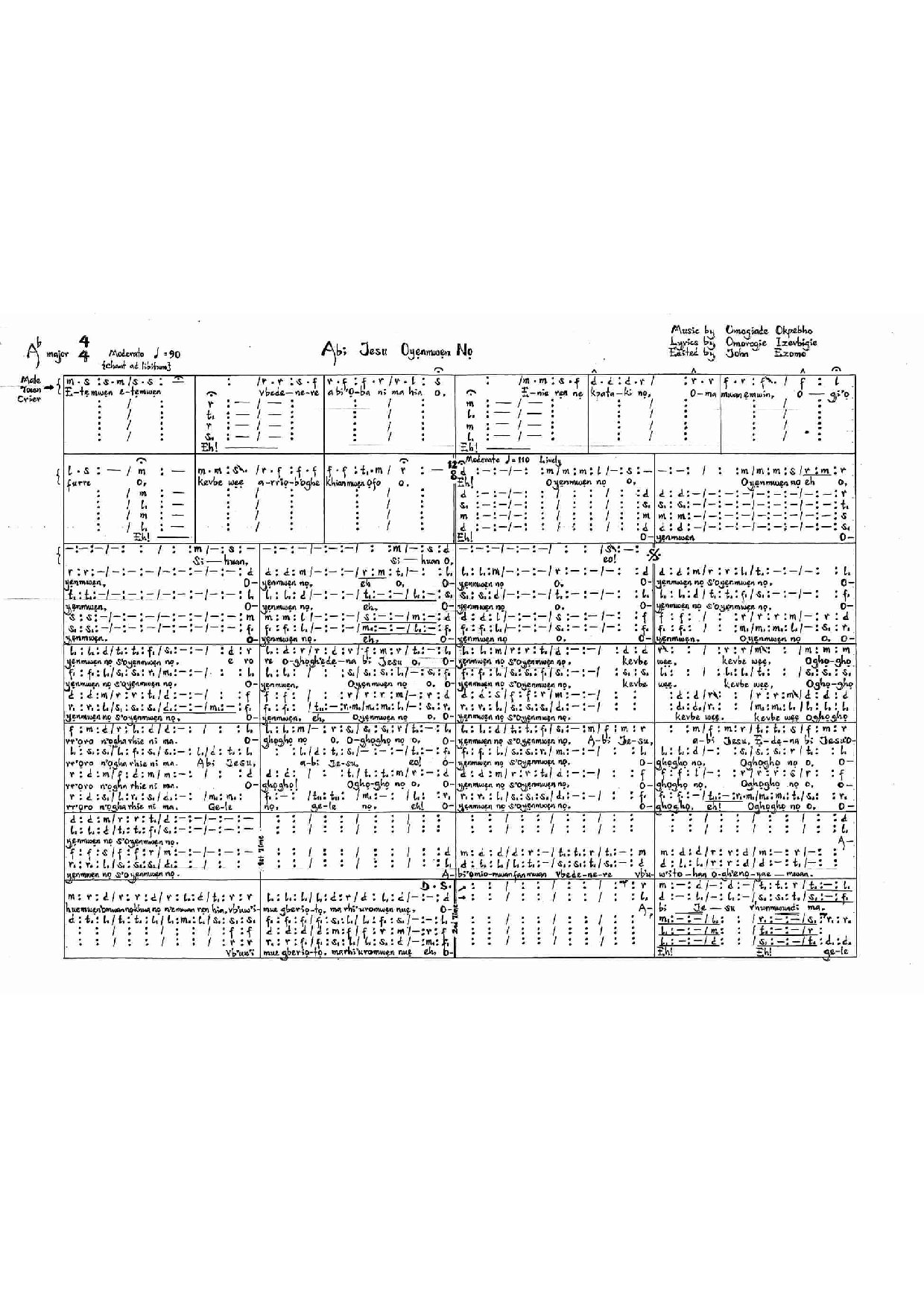 Abi Jesu - Download Choir Script PDF