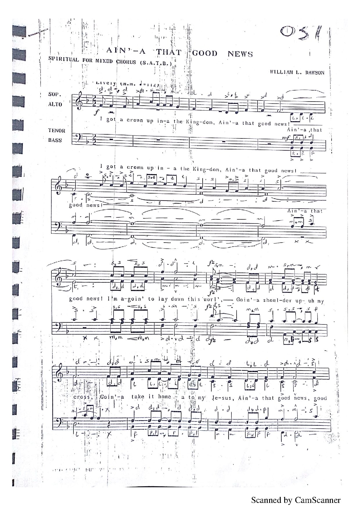Ain A That Good News - Download Choir Script PDF