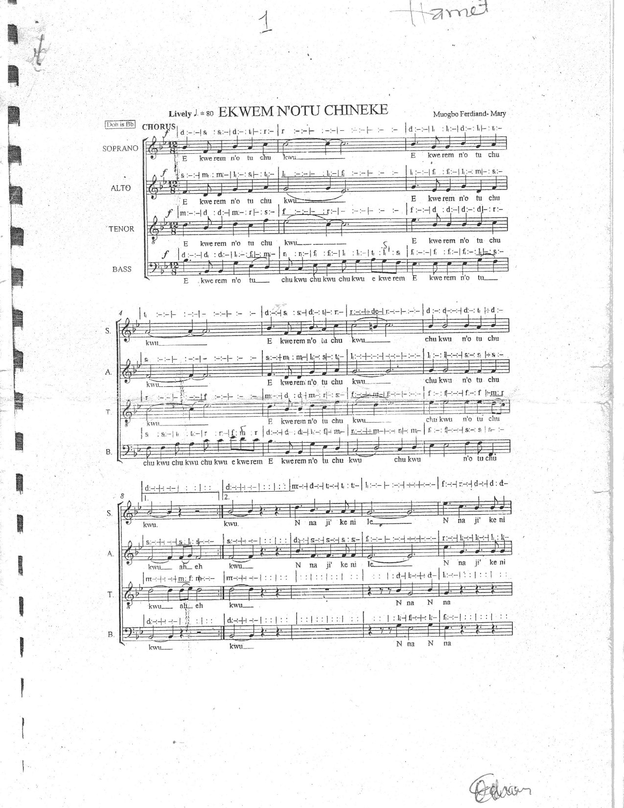 Ekwerem-muogbo.f - Download Choir Script PDF
