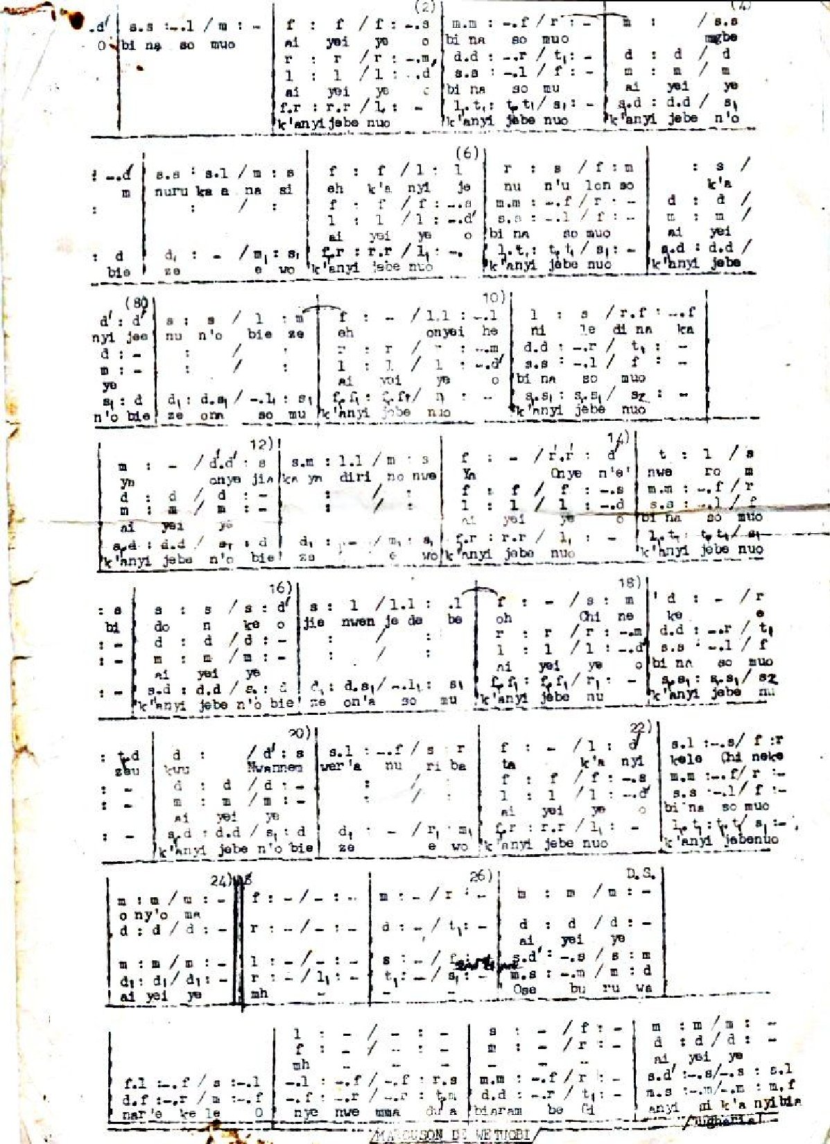 Kanyi Jee Na Obi Eze - Download Choir Script PDF