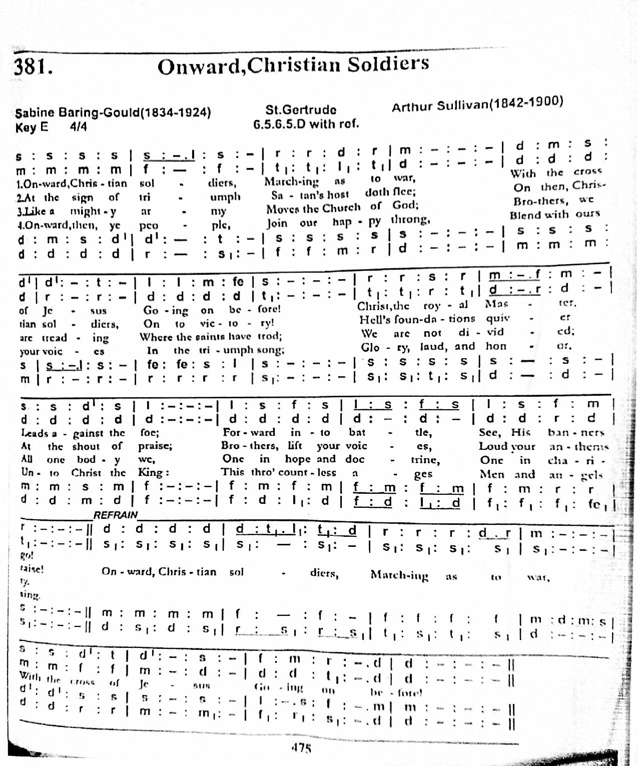 Onward, Christian Soldiers- - Download Choir Script PDF