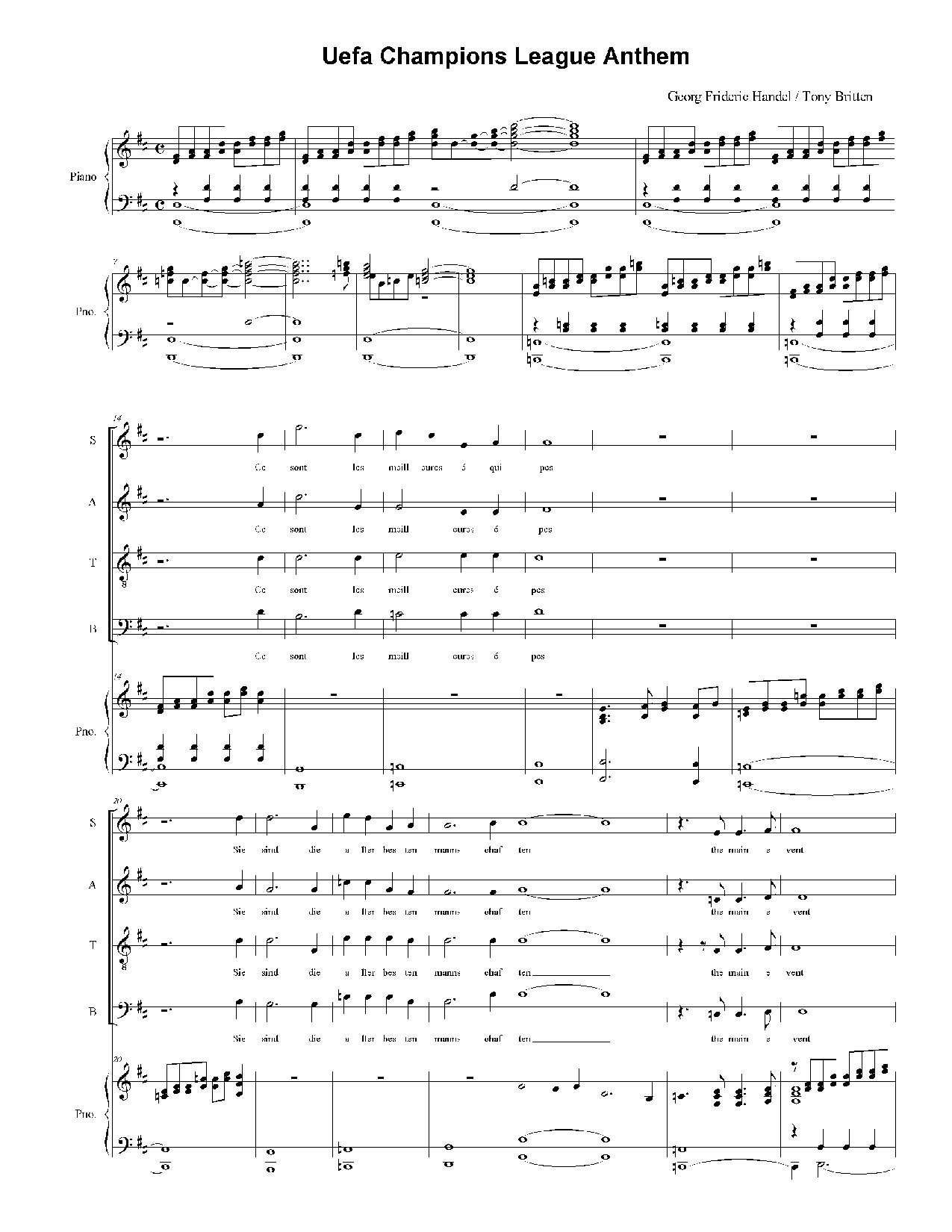 Uefa - Download Choir Script PDF