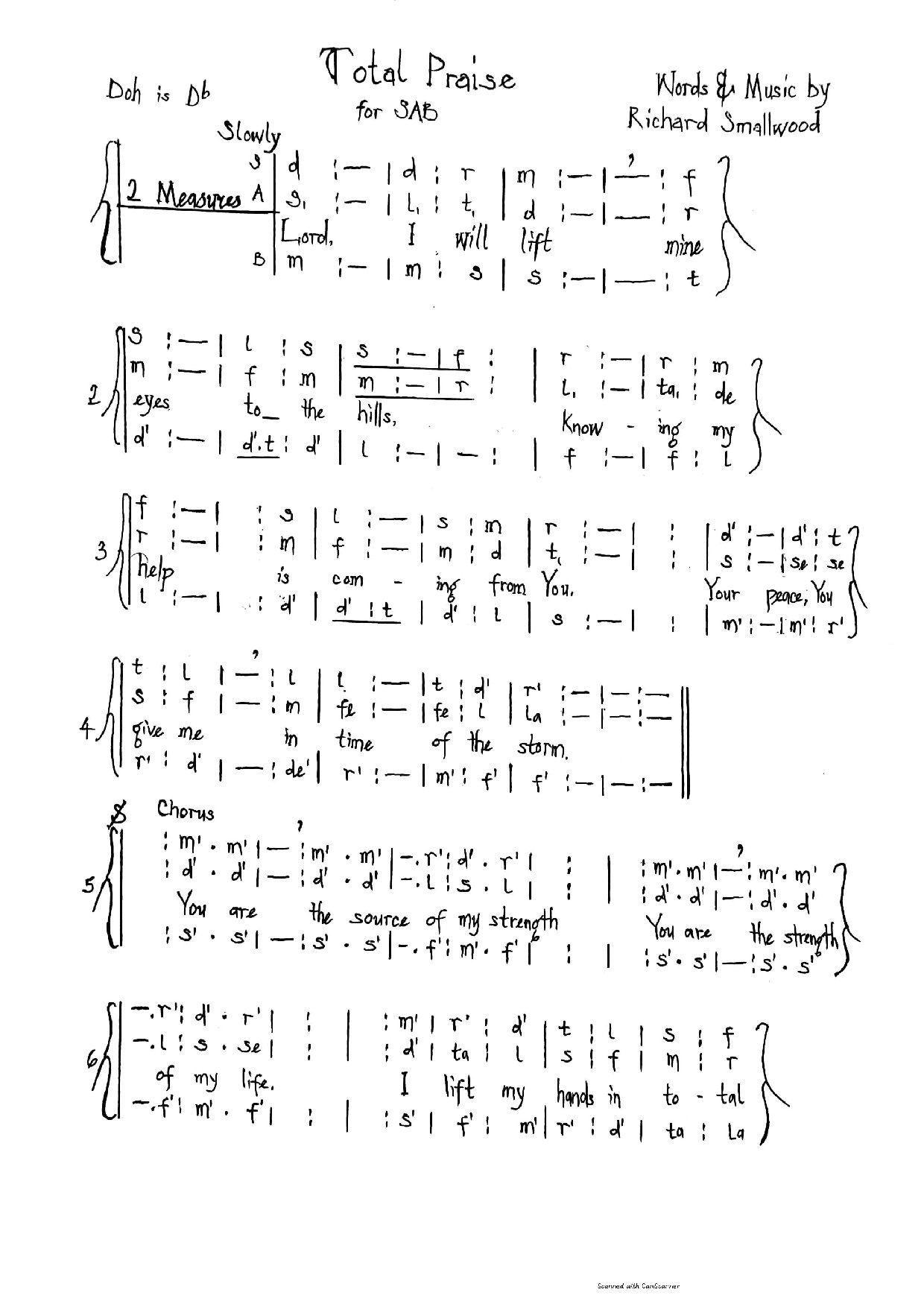 Total Praise - Download Choir Script PDF