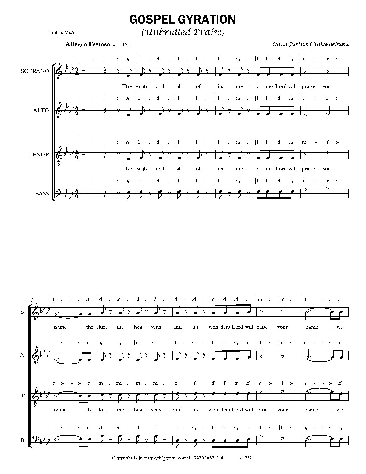 Gospel Gyration - Download Choir Script PDF