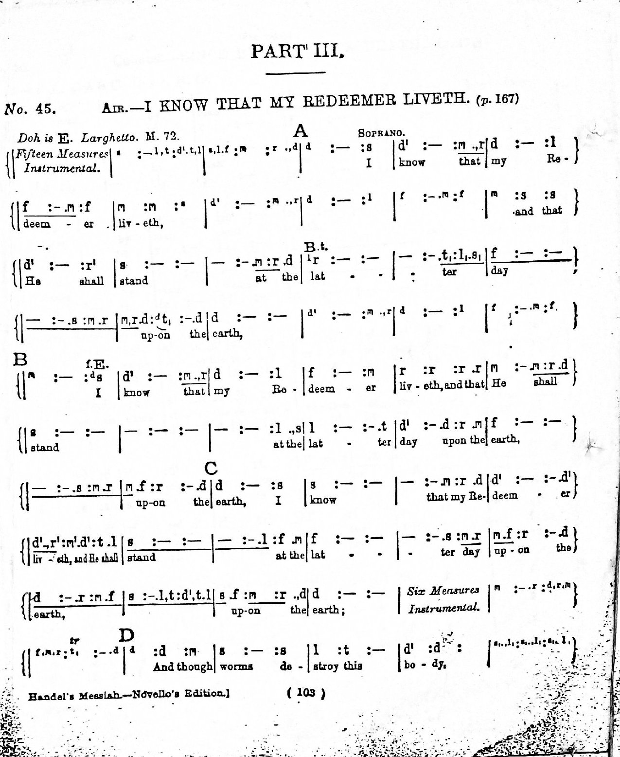 I Know My Redeemer Liveth - Download Choir Script PDF