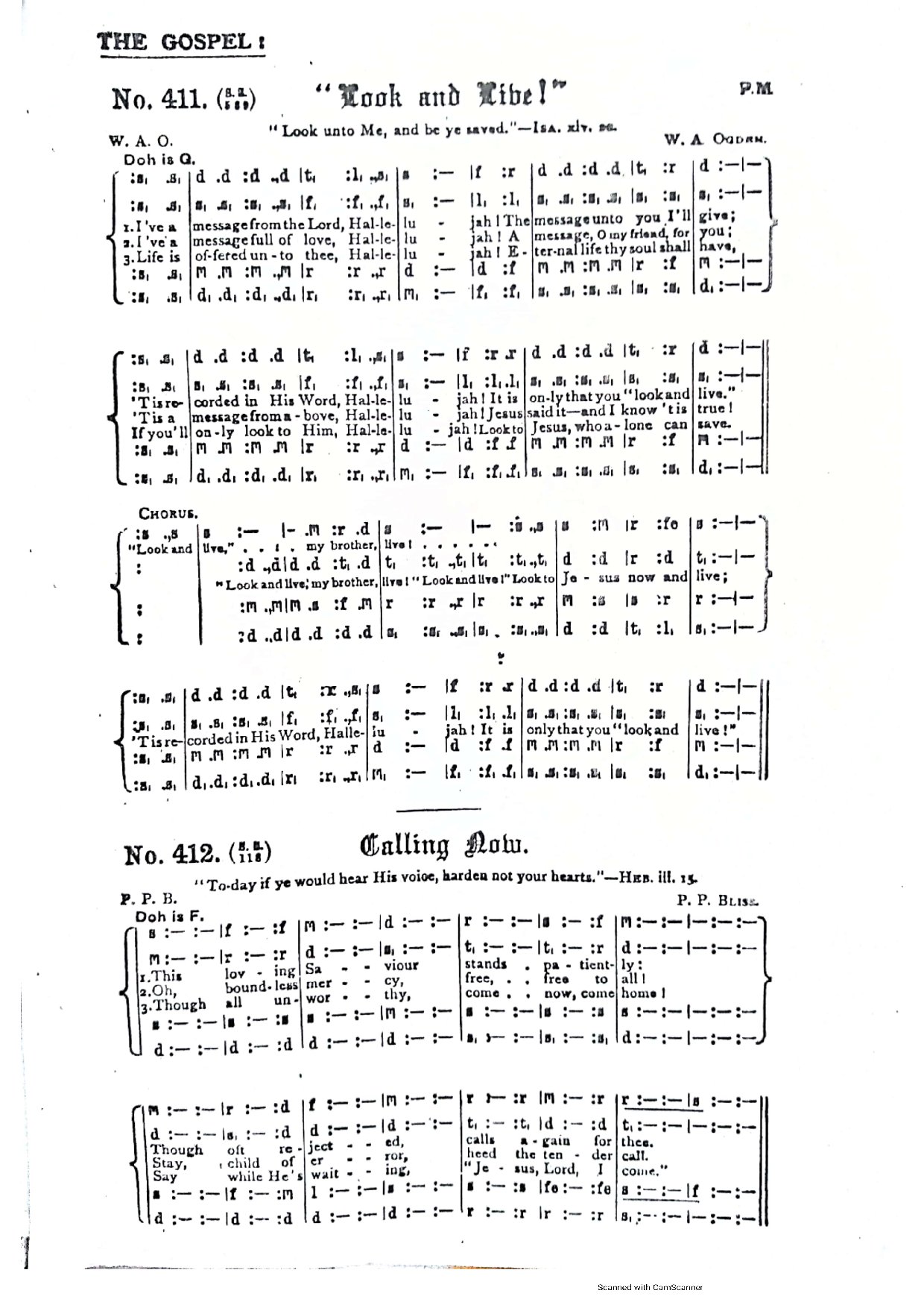 Look And Live - Download Choir Script PDF