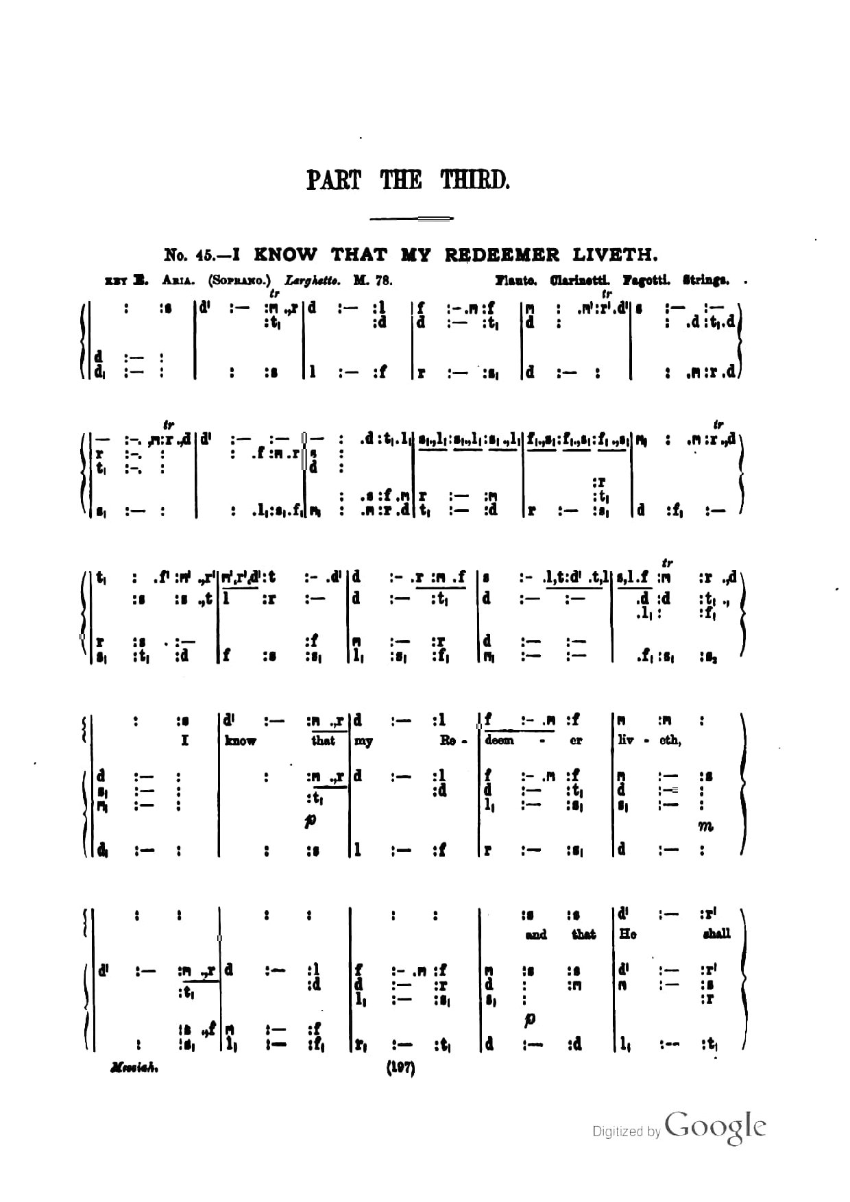 I Know That My Redeemer Lives - Messiah - Download Choir Script PDF