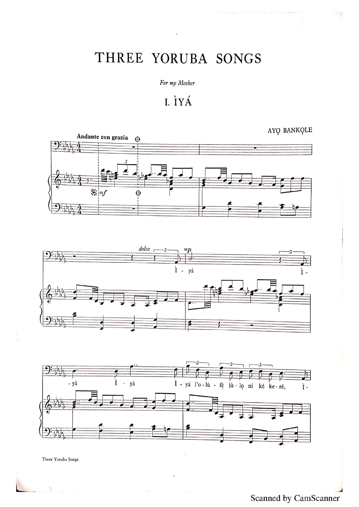 ÌyÁ Ayo Bankole - Download Choir Script PDF