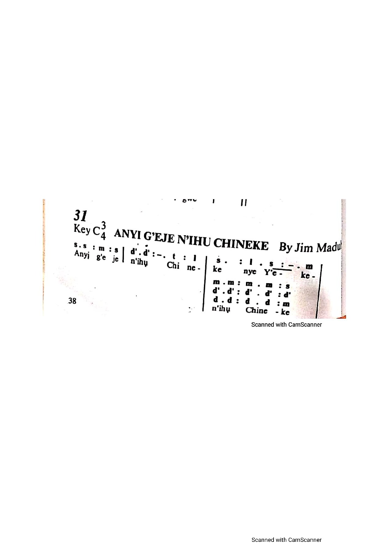 Anyi Ga Eje N Ihu Chineke - Download Choir Script PDF