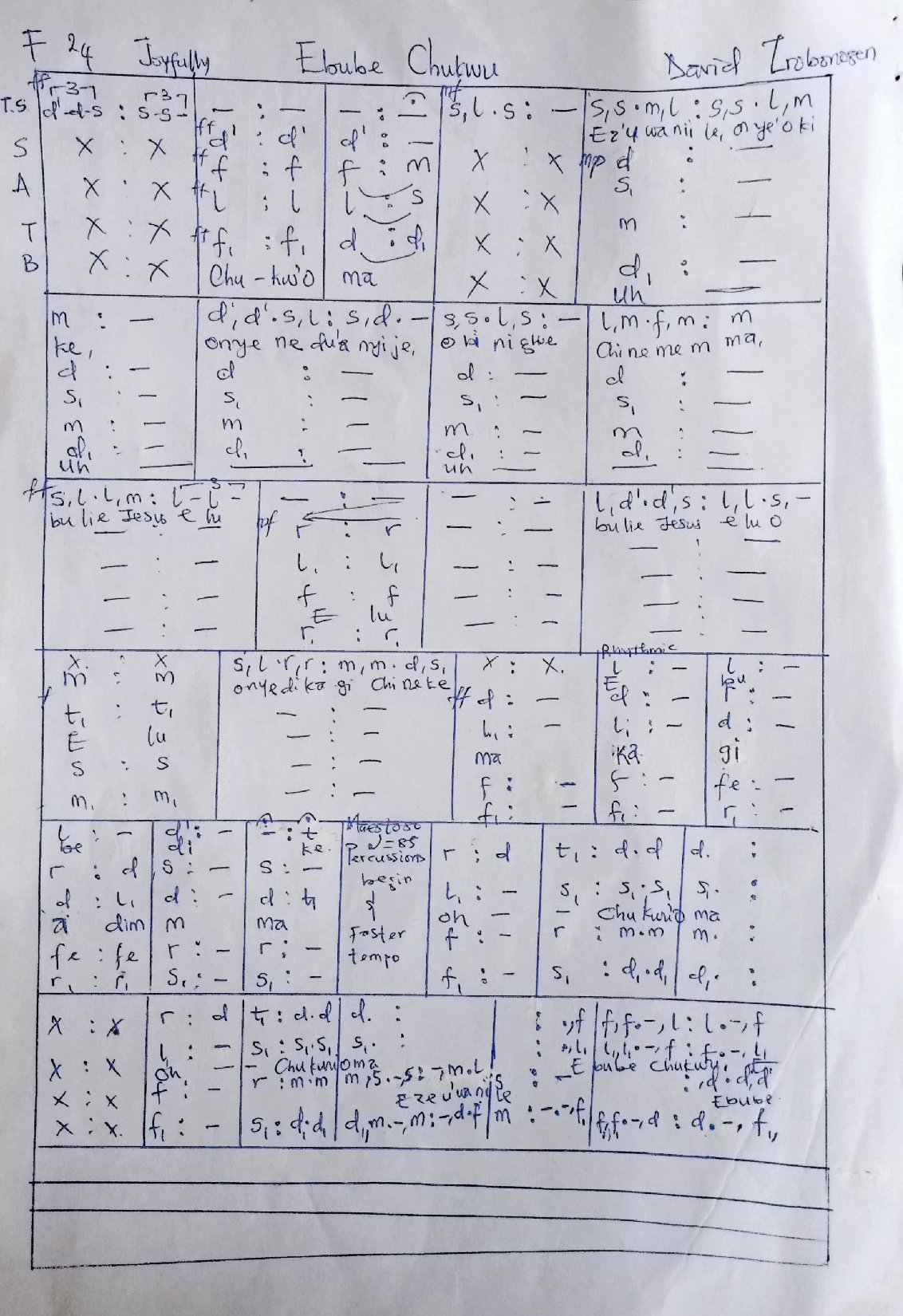 Ebube Chuwku Final - Download Choir Script PDF
