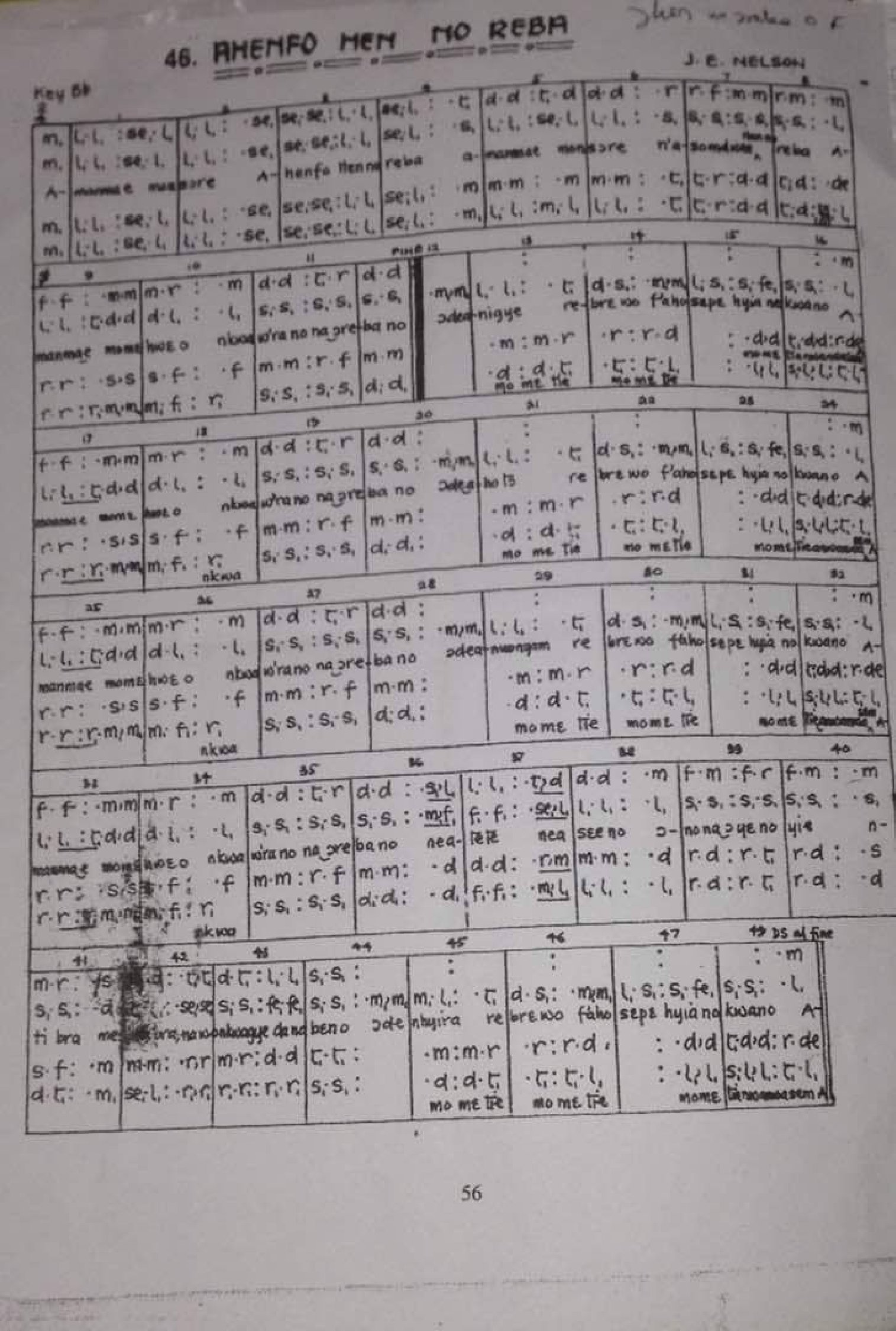Ahenfo Hen Reba - Download Choir Script PDF
