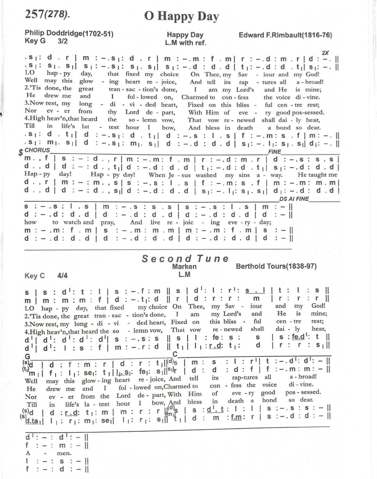 O Happy Day - Download Choir Script PDF