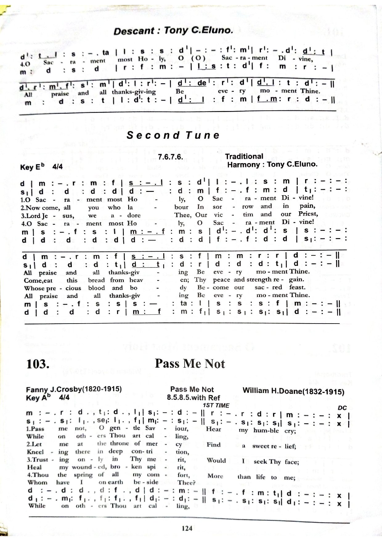 Pass Me Not, O Gentle Saviour - Download Choir Script PDF