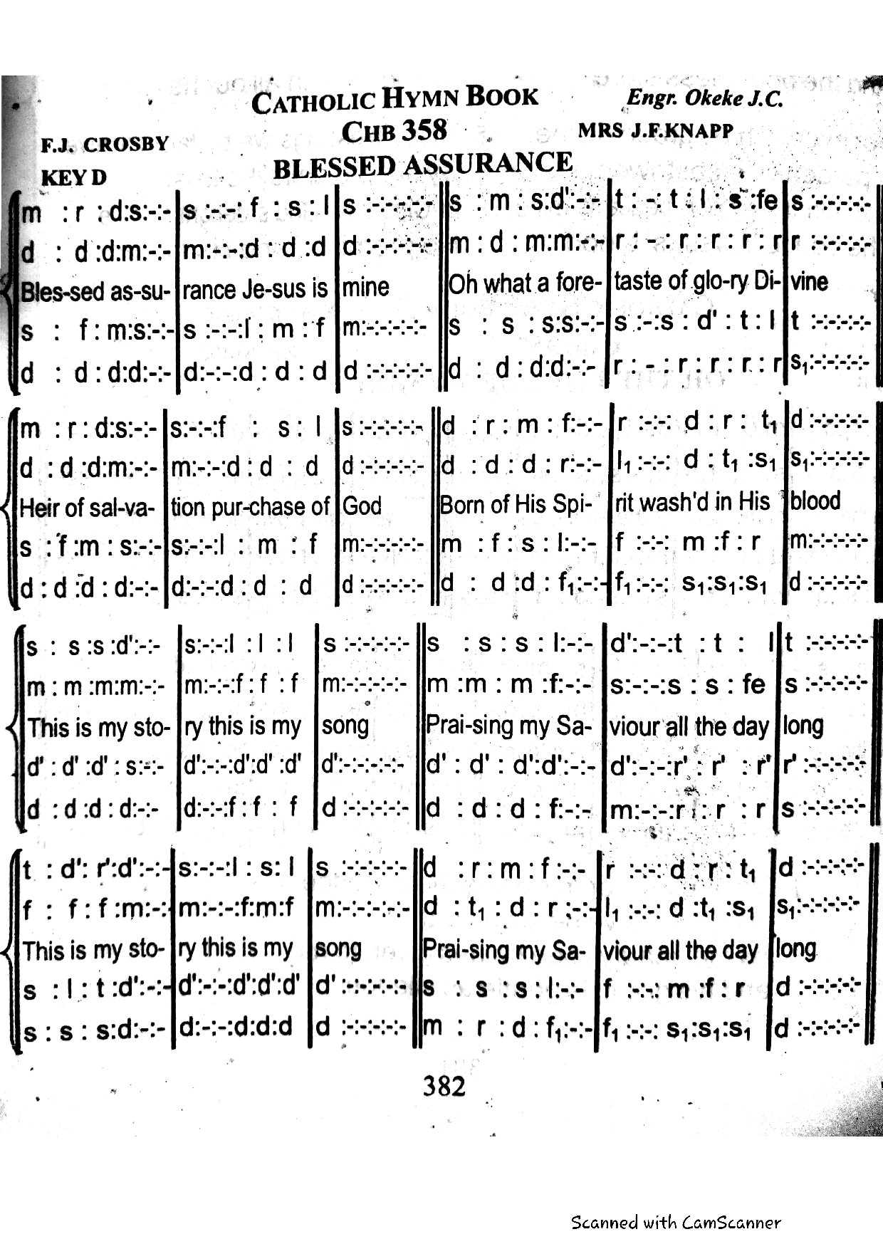 Blessed Assurance - Download Choir Script PDF