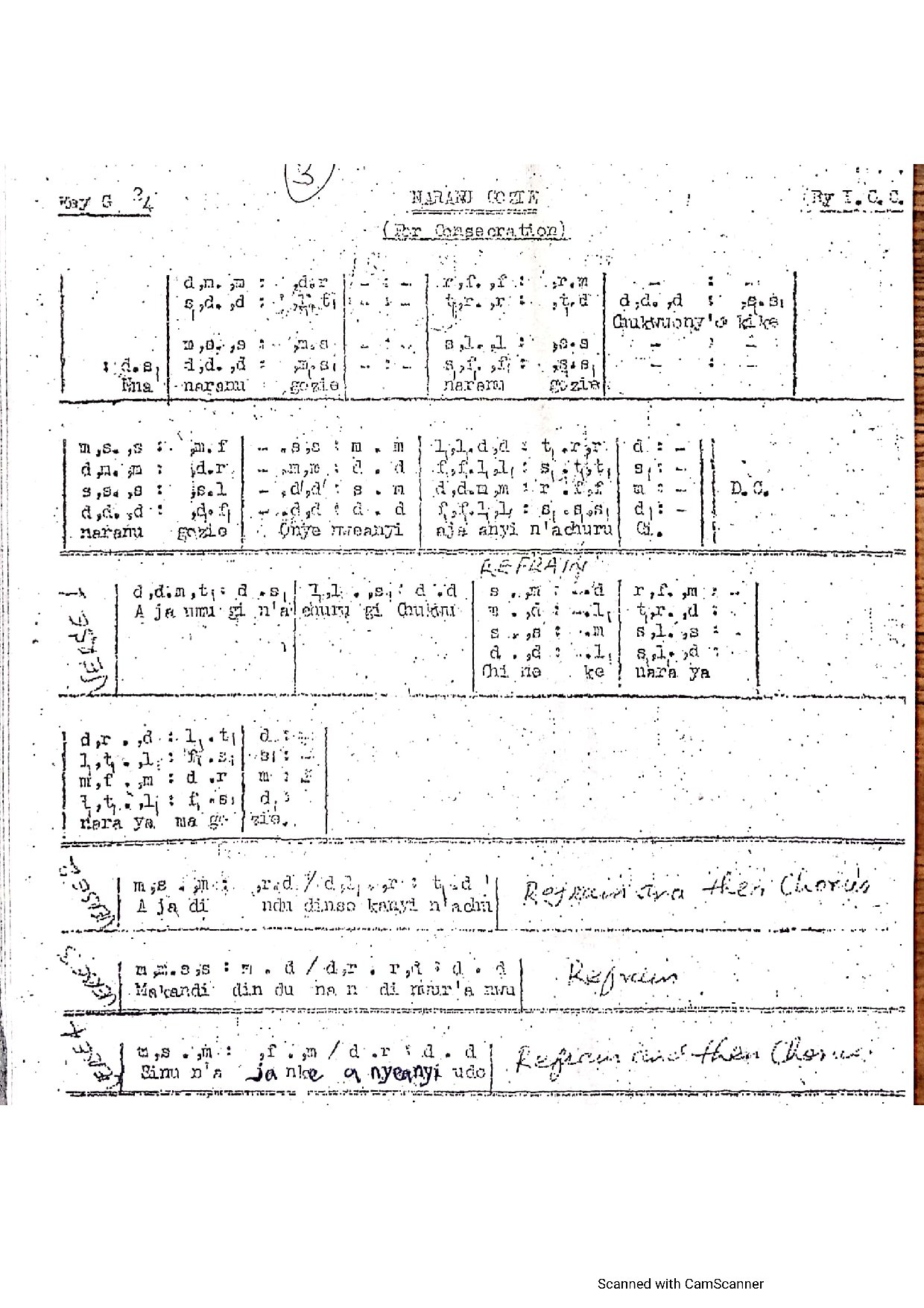 Naranu Gozie - Download Choir Script PDF
