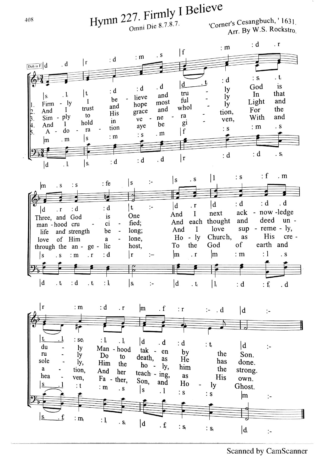Firmly I Believe - Download Choir Script PDF