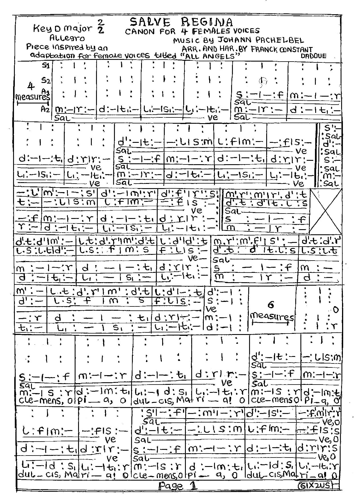 Salve Regina - Download Choir Script PDF