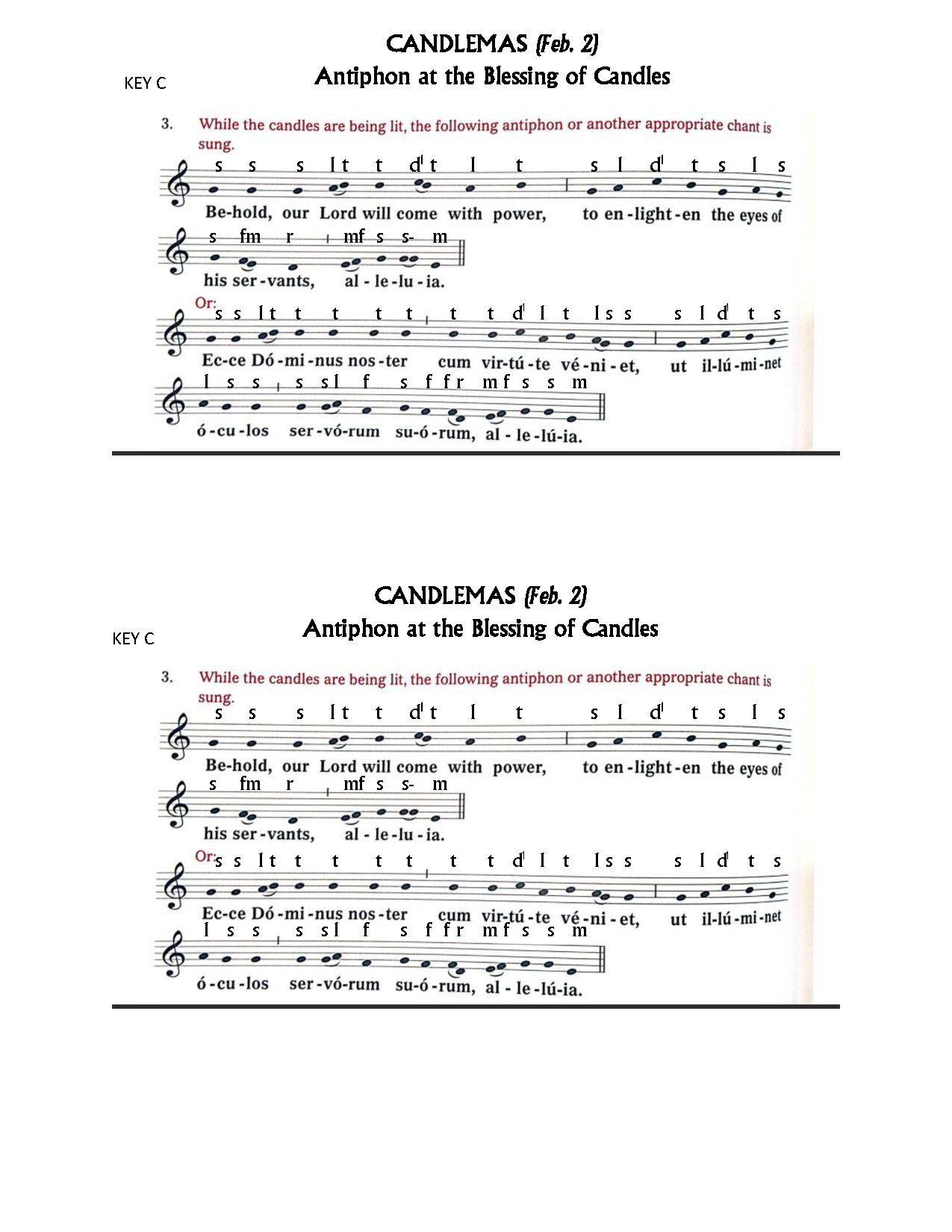 Ecce Dominius Noster - Download Choir Script PDF