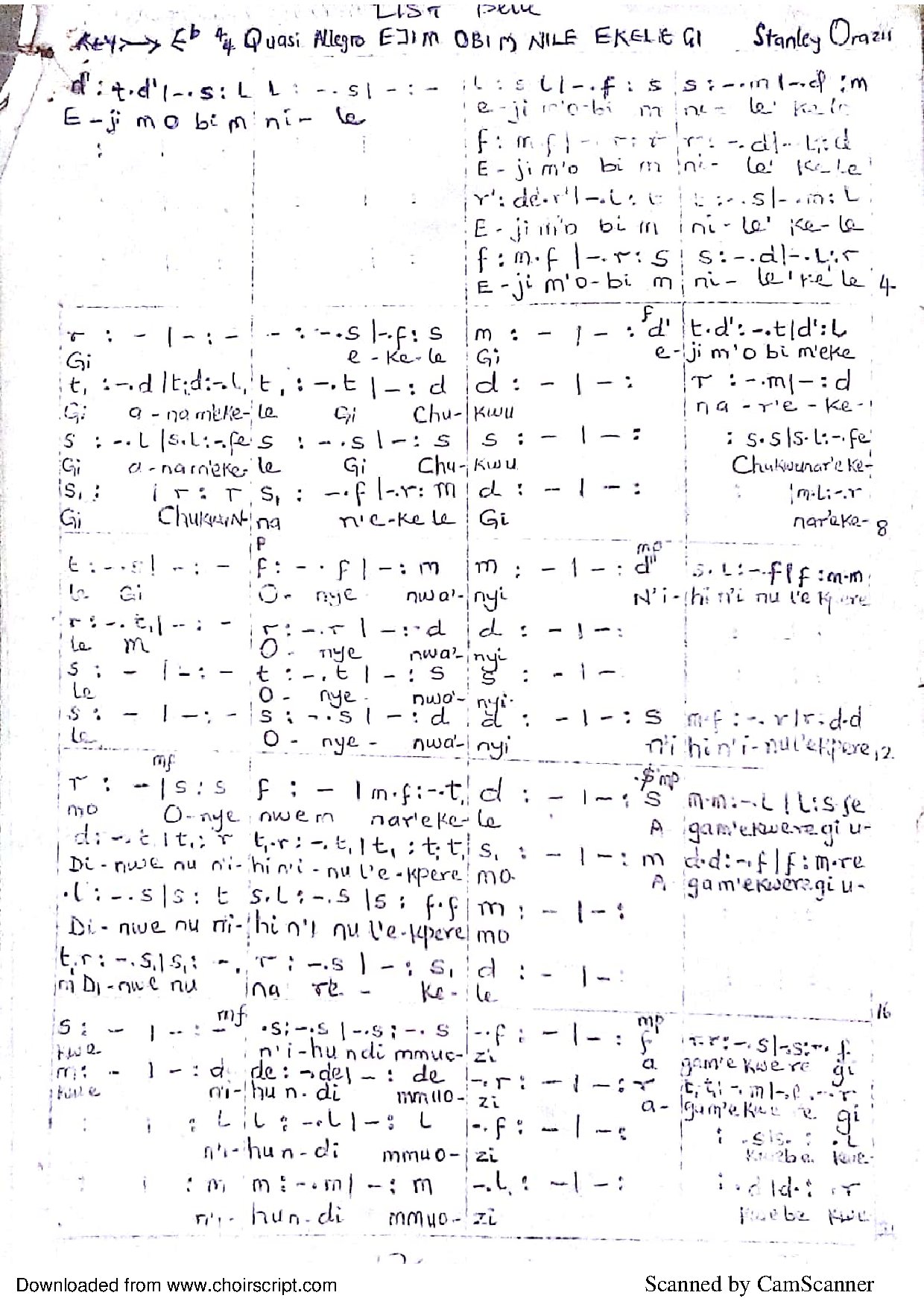 [choirscript.com] - Ejim-obim-nile-ekeni-gi - Download Choir Script PDF