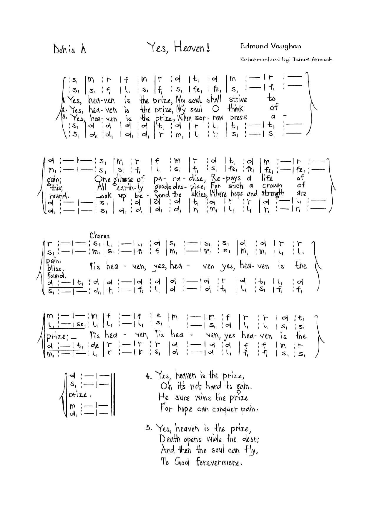 Heaven Is The Prize - Varrick - Download Choir Script PDF