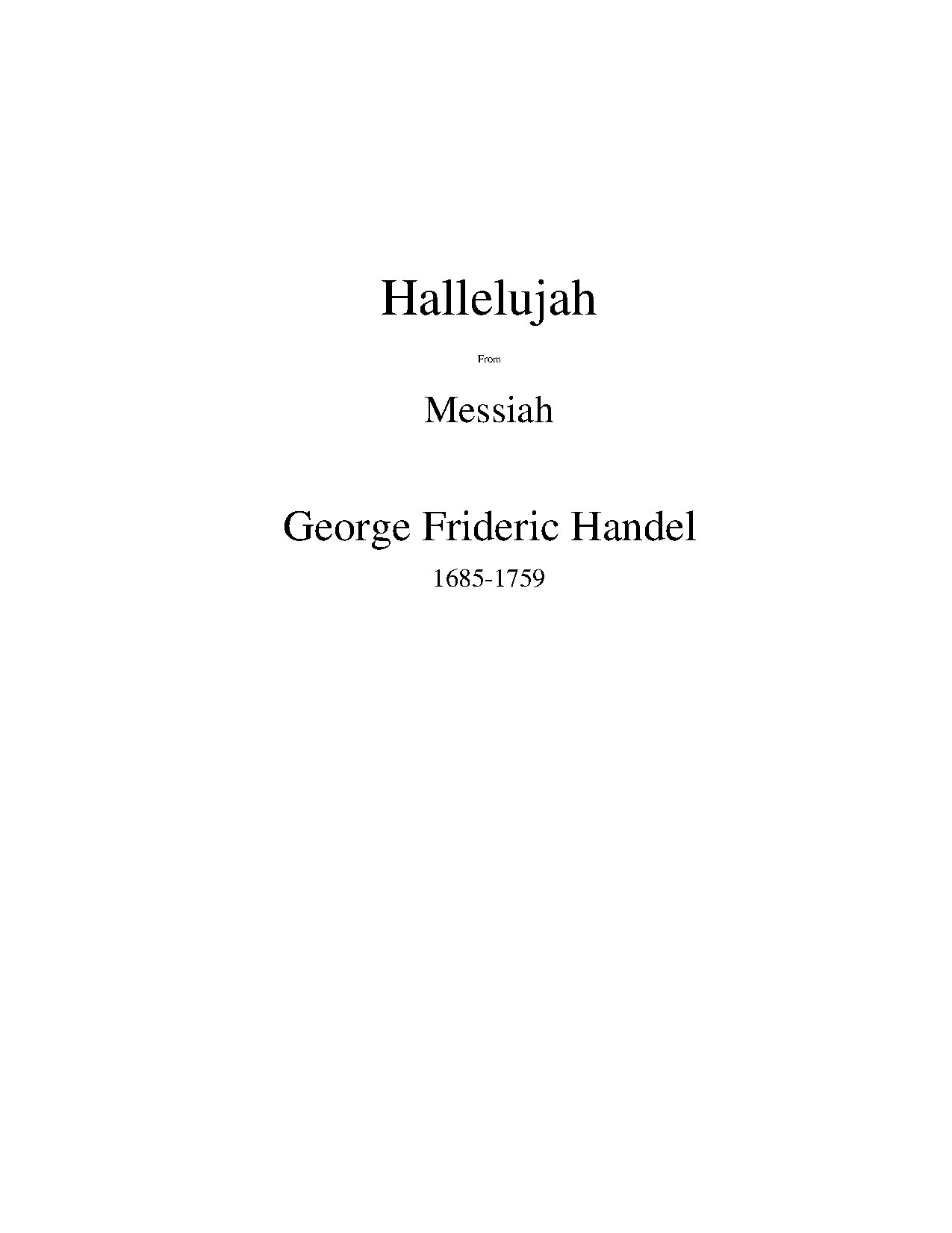 Hallelujahpiano - Download Choir Script PDF