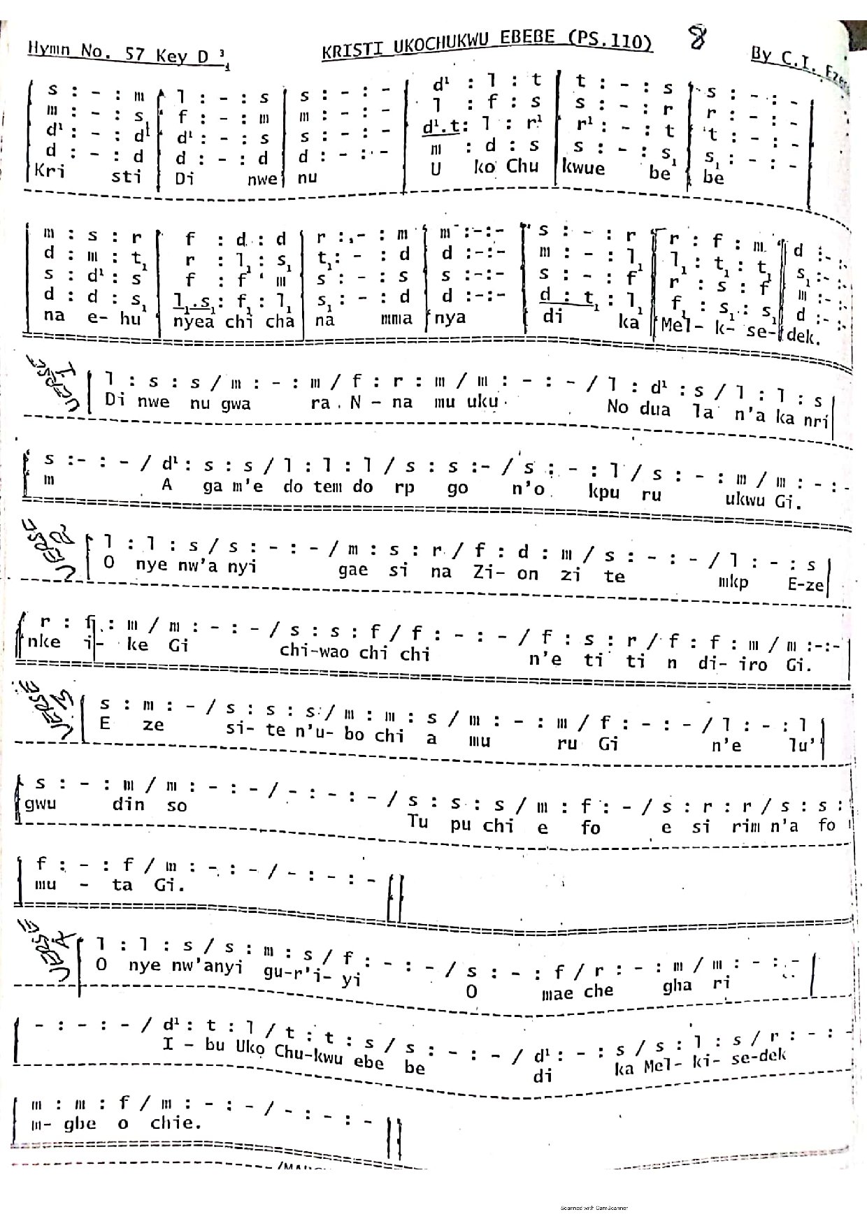 Kristi Ukochukwu Ebebe - Download Choir Script PDF