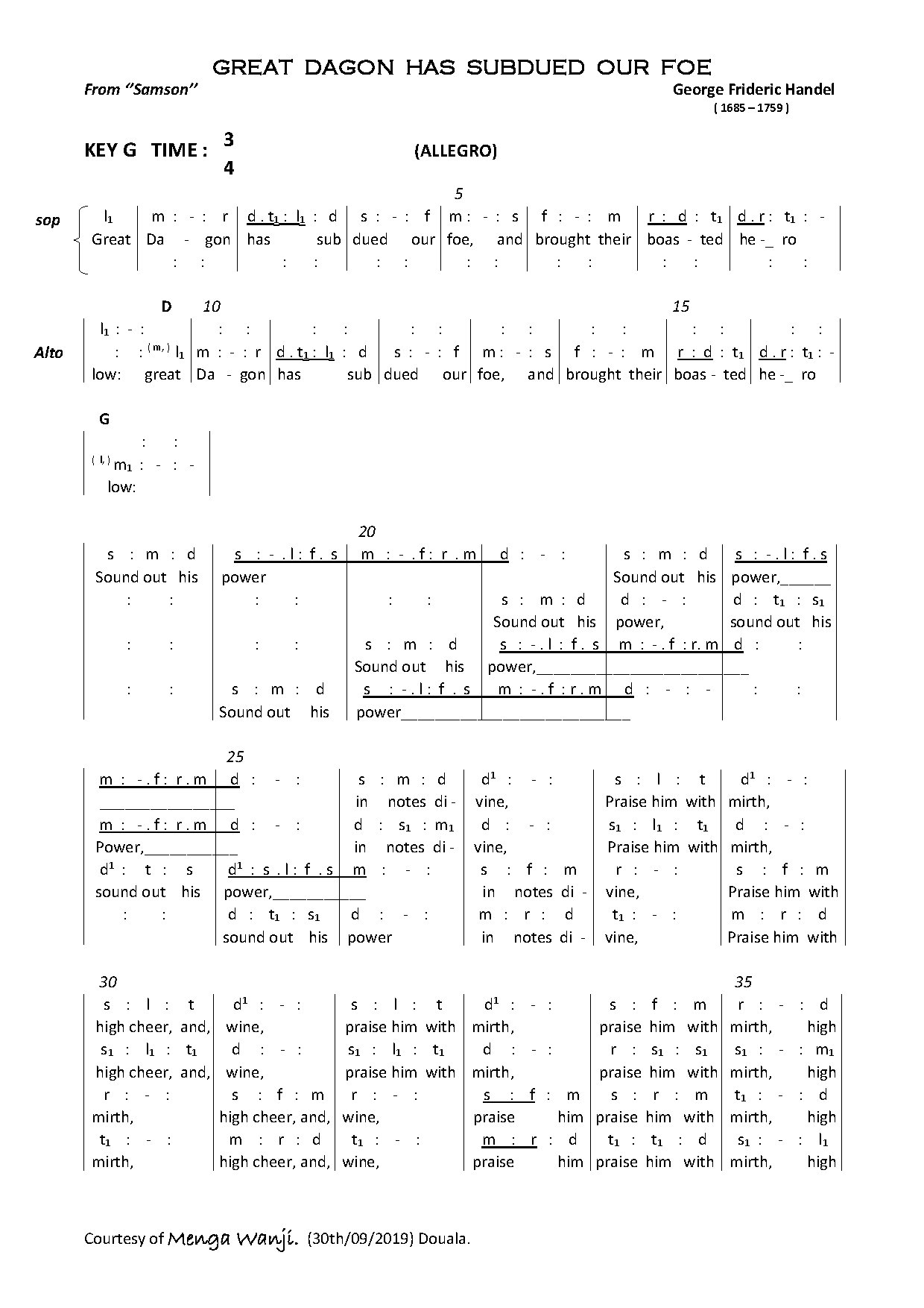 Great Dagon - Download Choir Script PDF