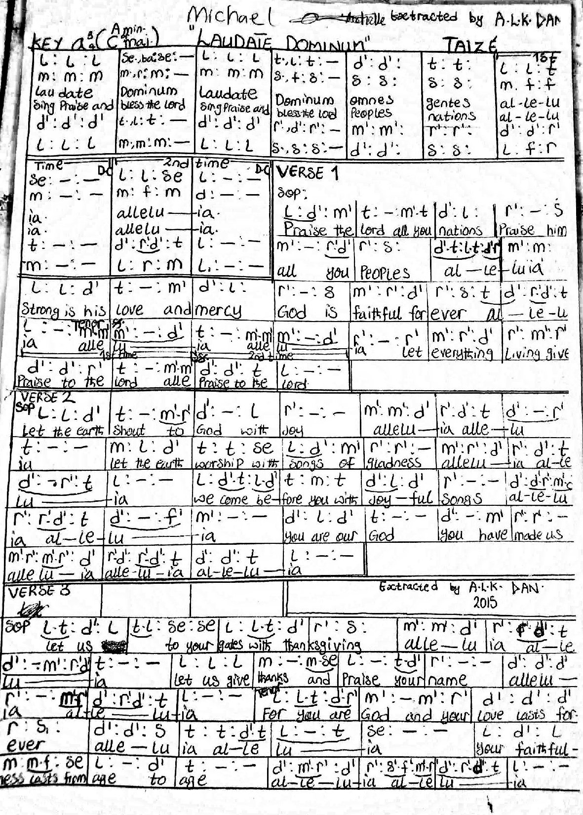 Laudate Dominum-1 2 - Download Choir Script PDF