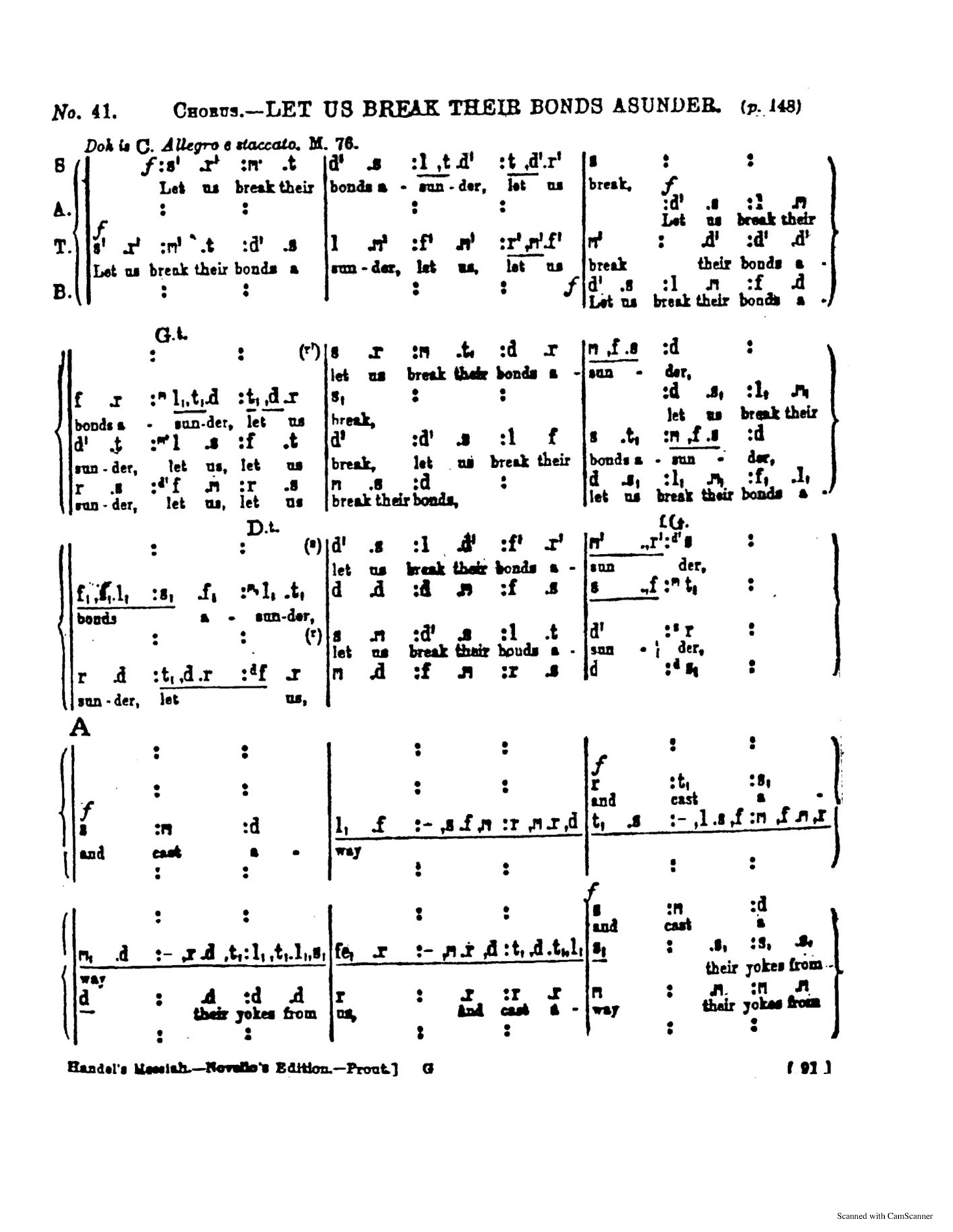 Let Us Break Their Bonds - Download Choir Script PDF