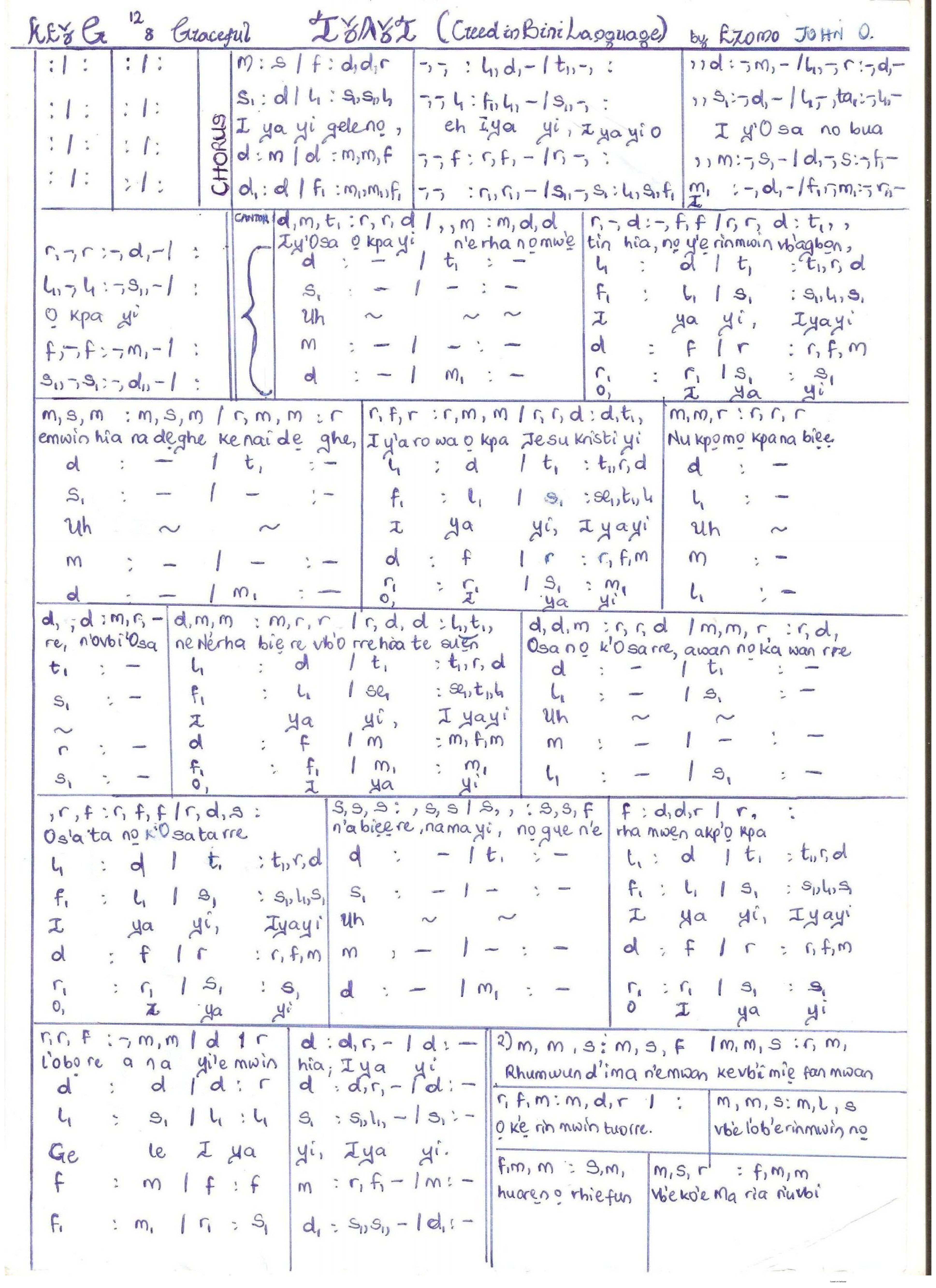 Iyayi 2 - Download Choir Script PDF