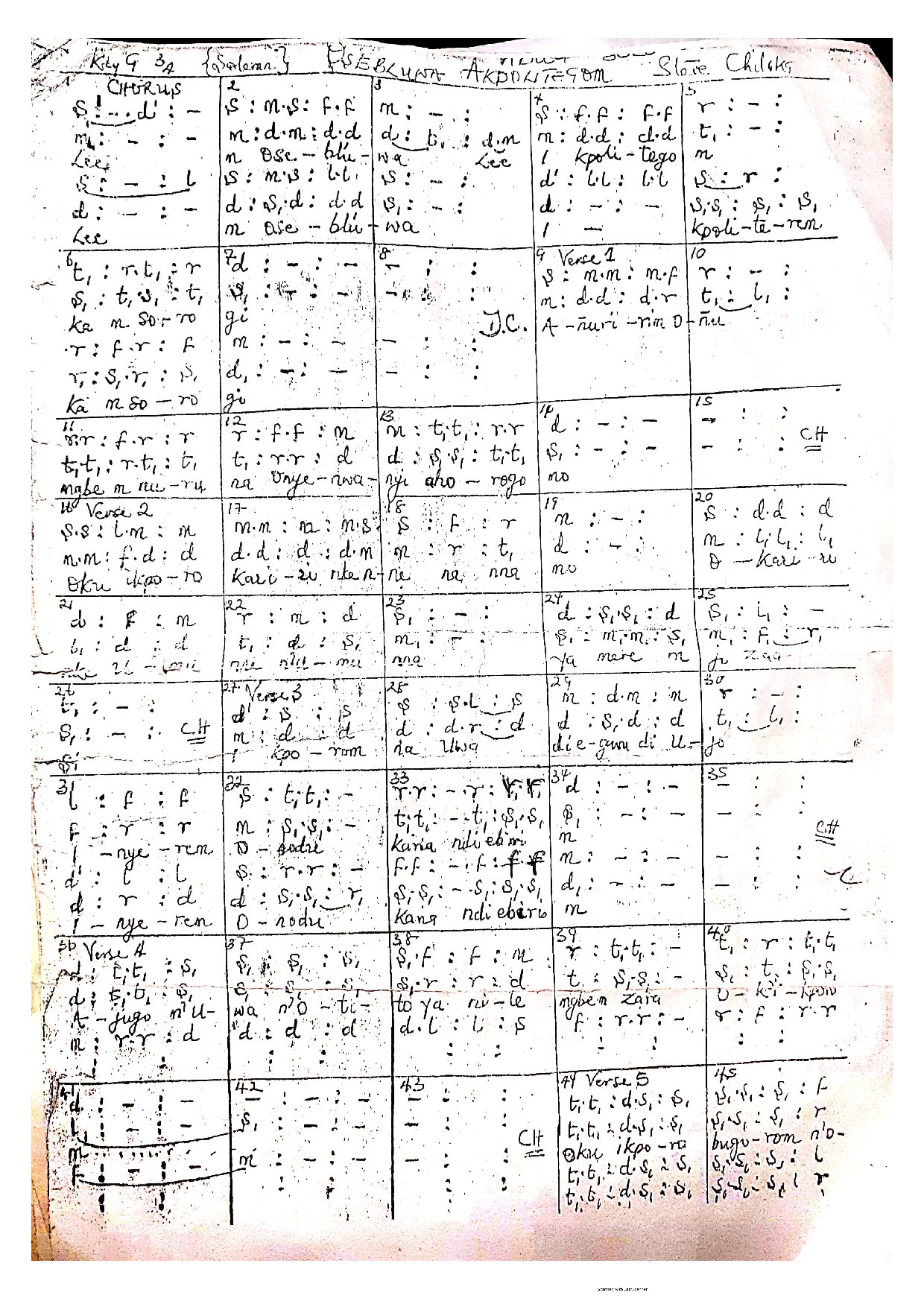 Lee M Oseburuwa - Download Choir Script PDF