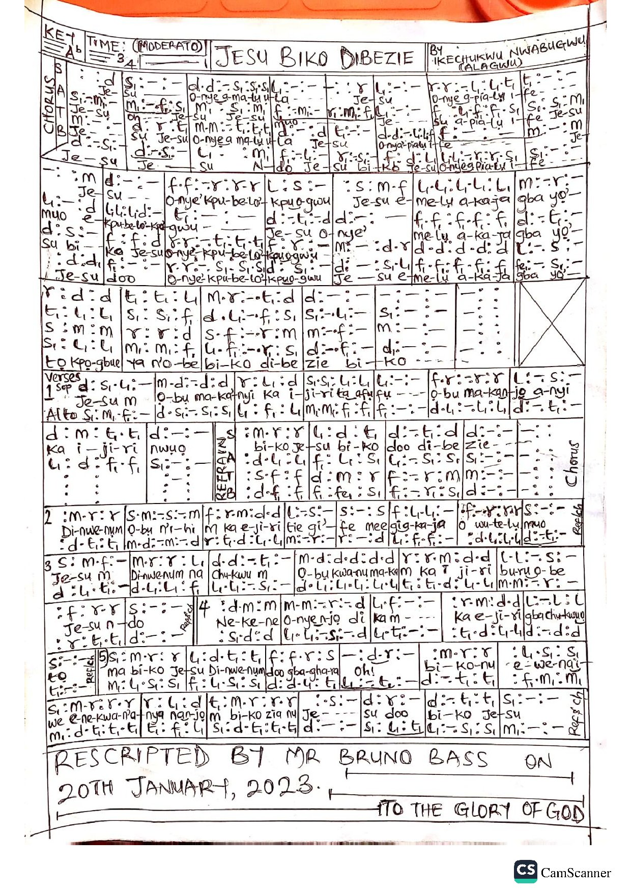 Lent - Alagwu Compilation - Download Choir Script PDF