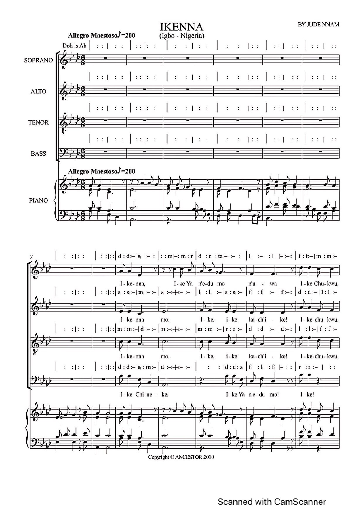 Ikenna Jude Nnam - Download Choir Script PDF