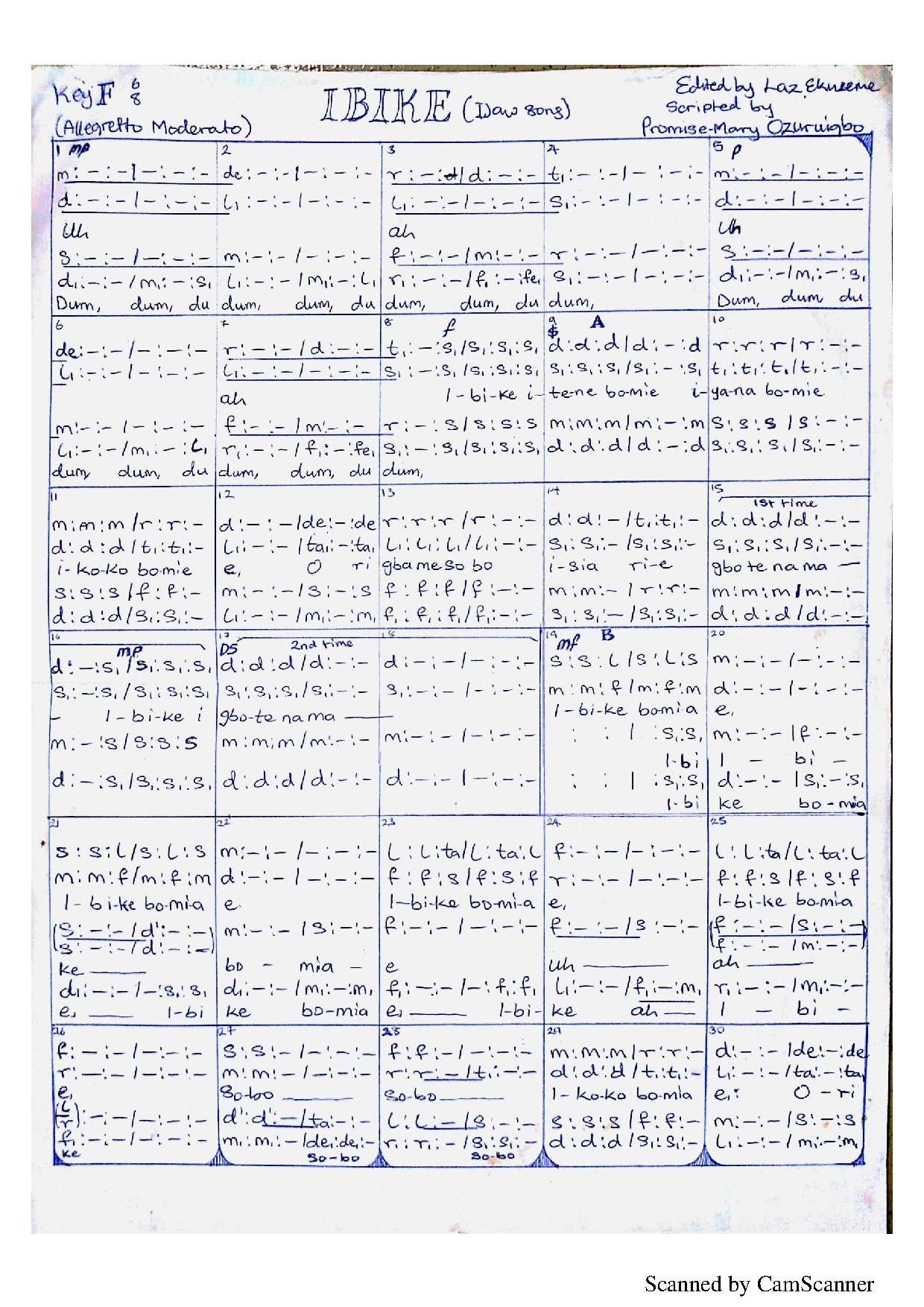 Ibike Gvc - Download Choir Script PDF