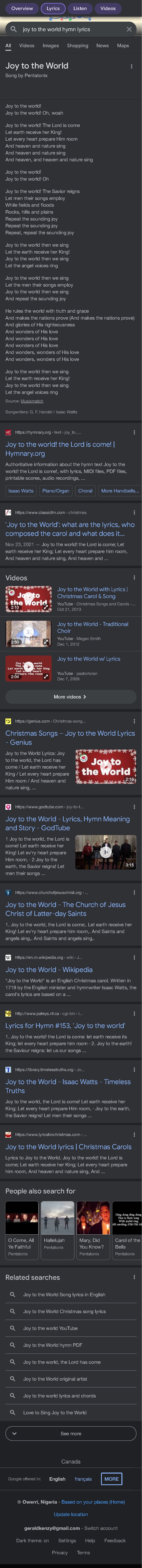 Joy To The World Hymn Lyrics - Google Search - Download Choir Script PDF