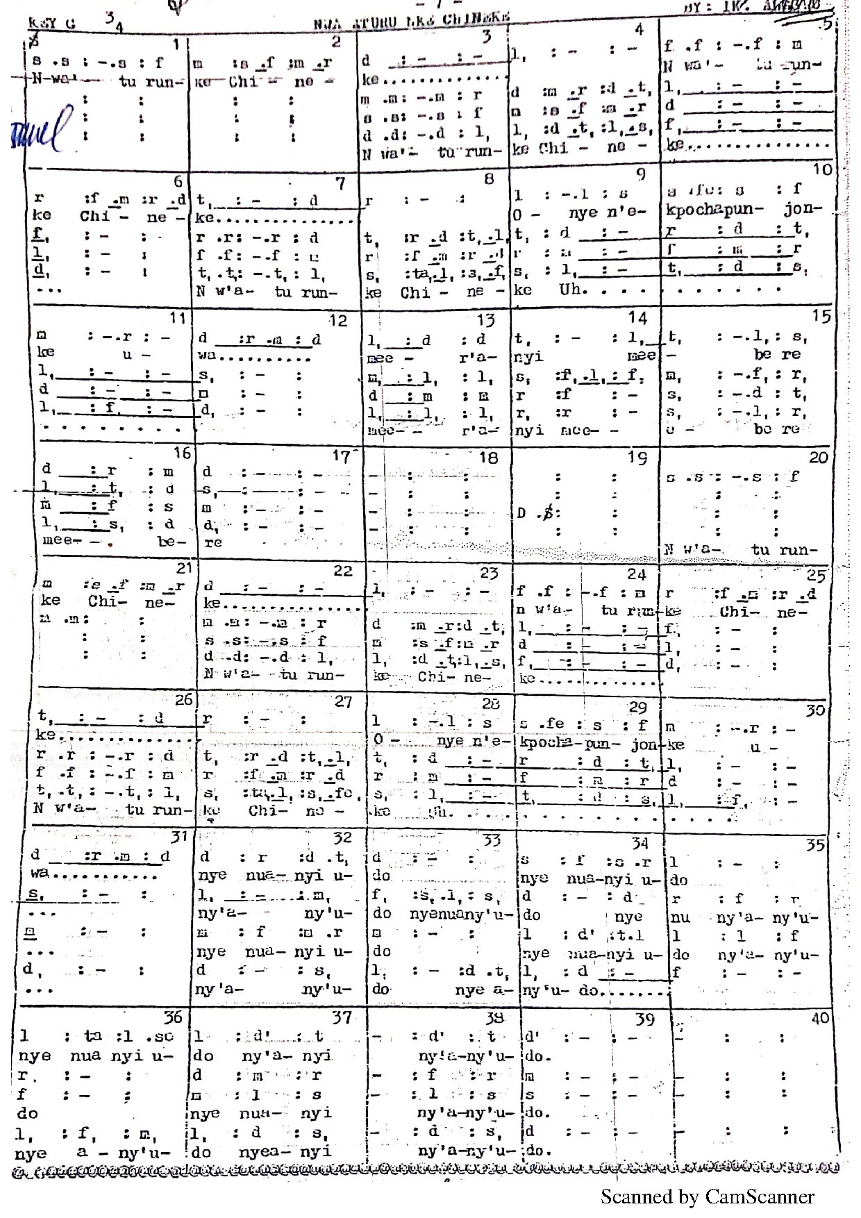 Nwa Aturu Nke Chineke 2 - Download Choir Script PDF
