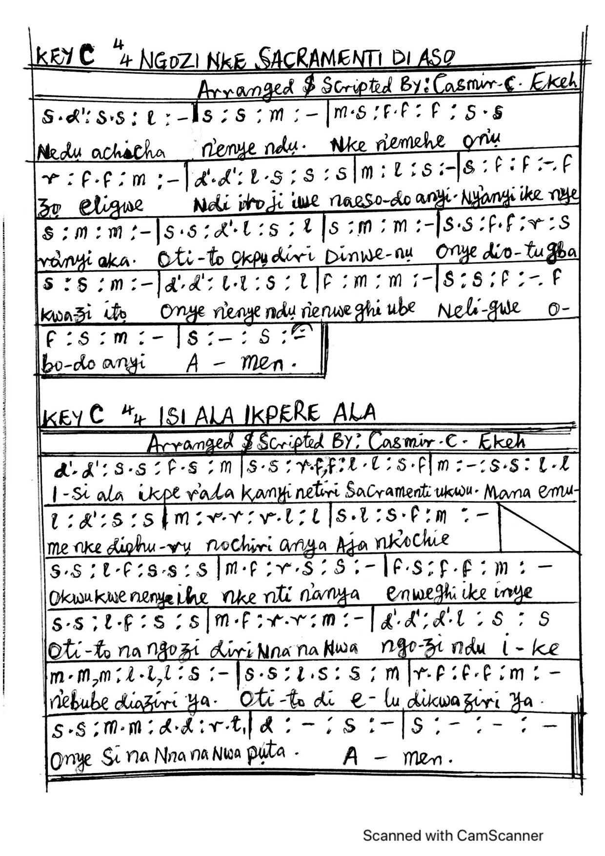 Nedu Achichs - Download Choir Script PDF