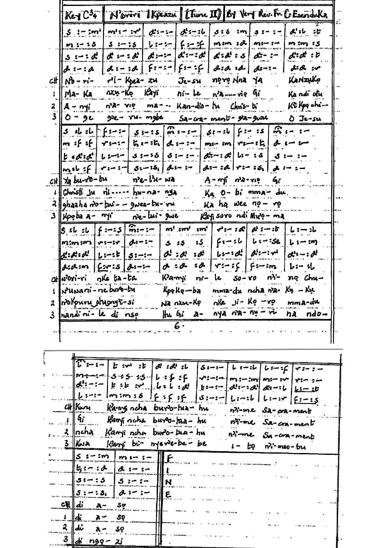 N'oriri Ikpeazụ Jesu Rịọ Rịọ Nna Ya. - Download Choir Script PDF